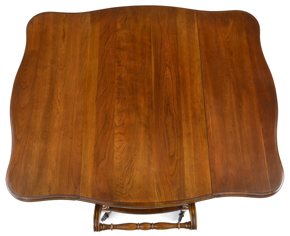 Walnut Rolling Tea Cart