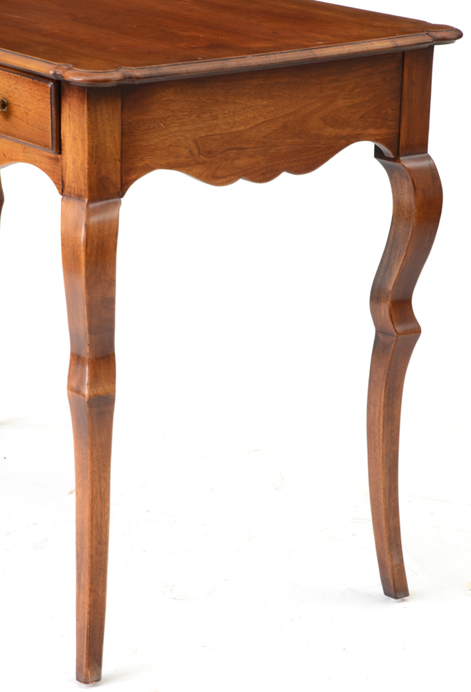 Walnut Console Table By Henredon