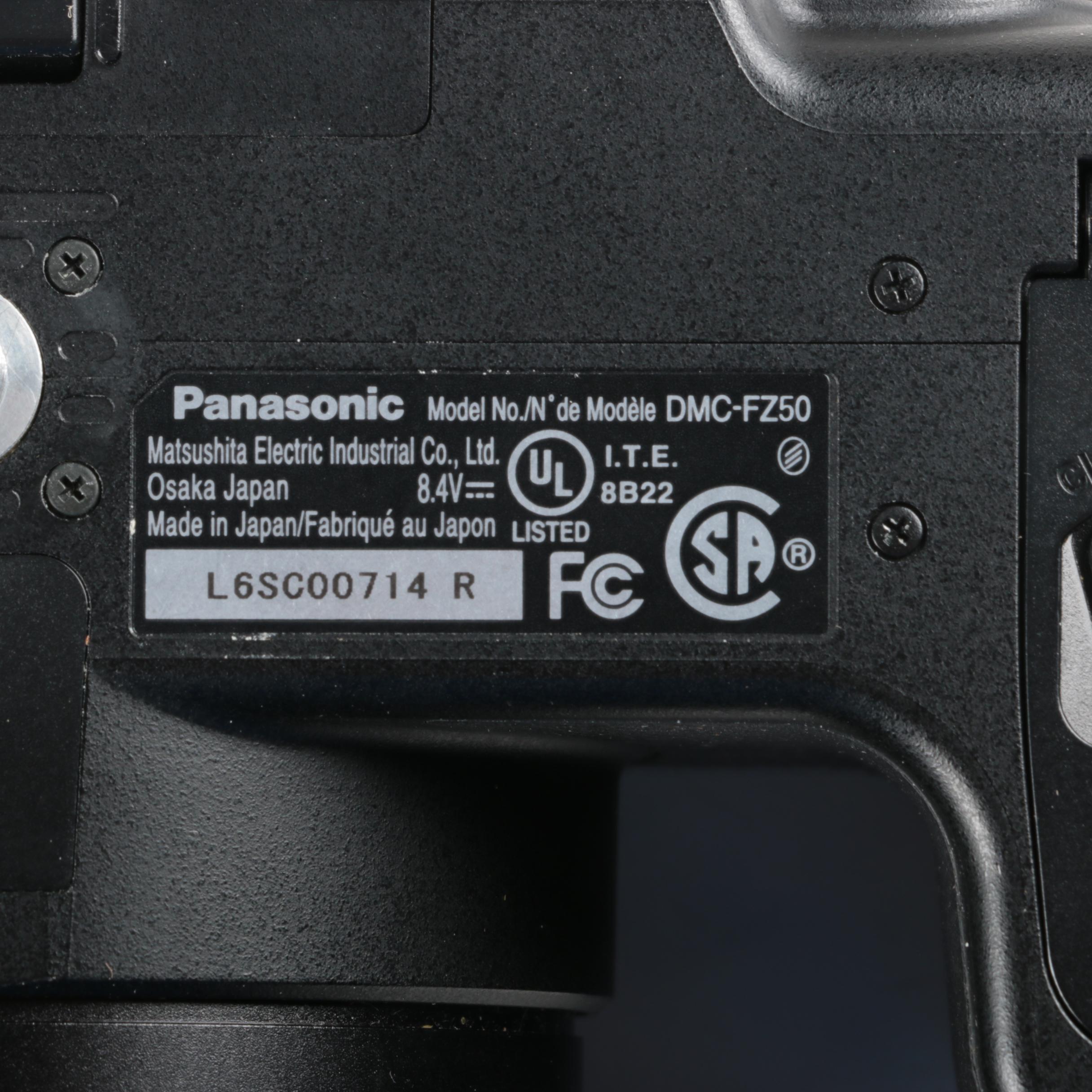 Panasonic Lumix DMC FZ50 Camera and Accessories