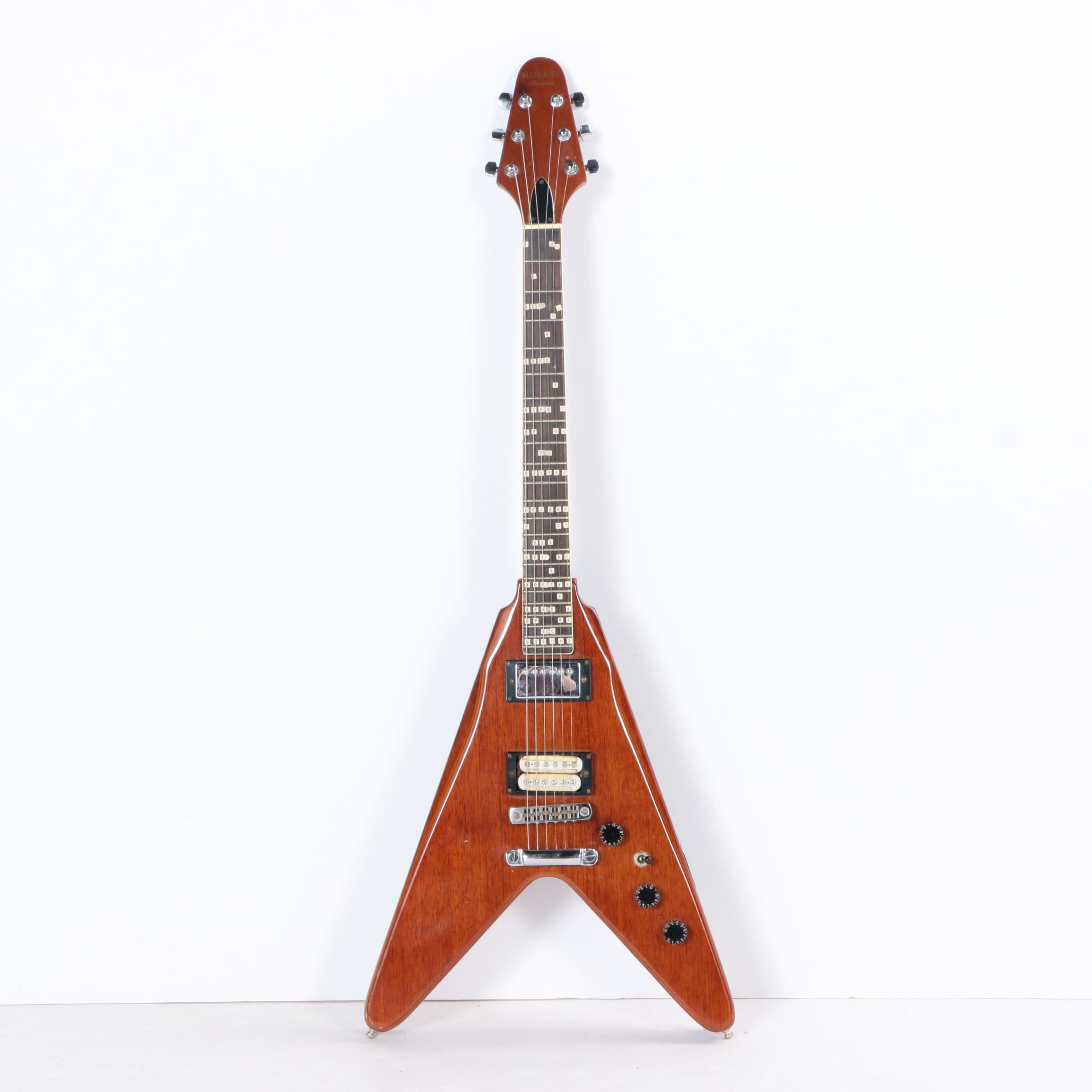 Harmony Marquis Flying V Style Electric Guitar with Case