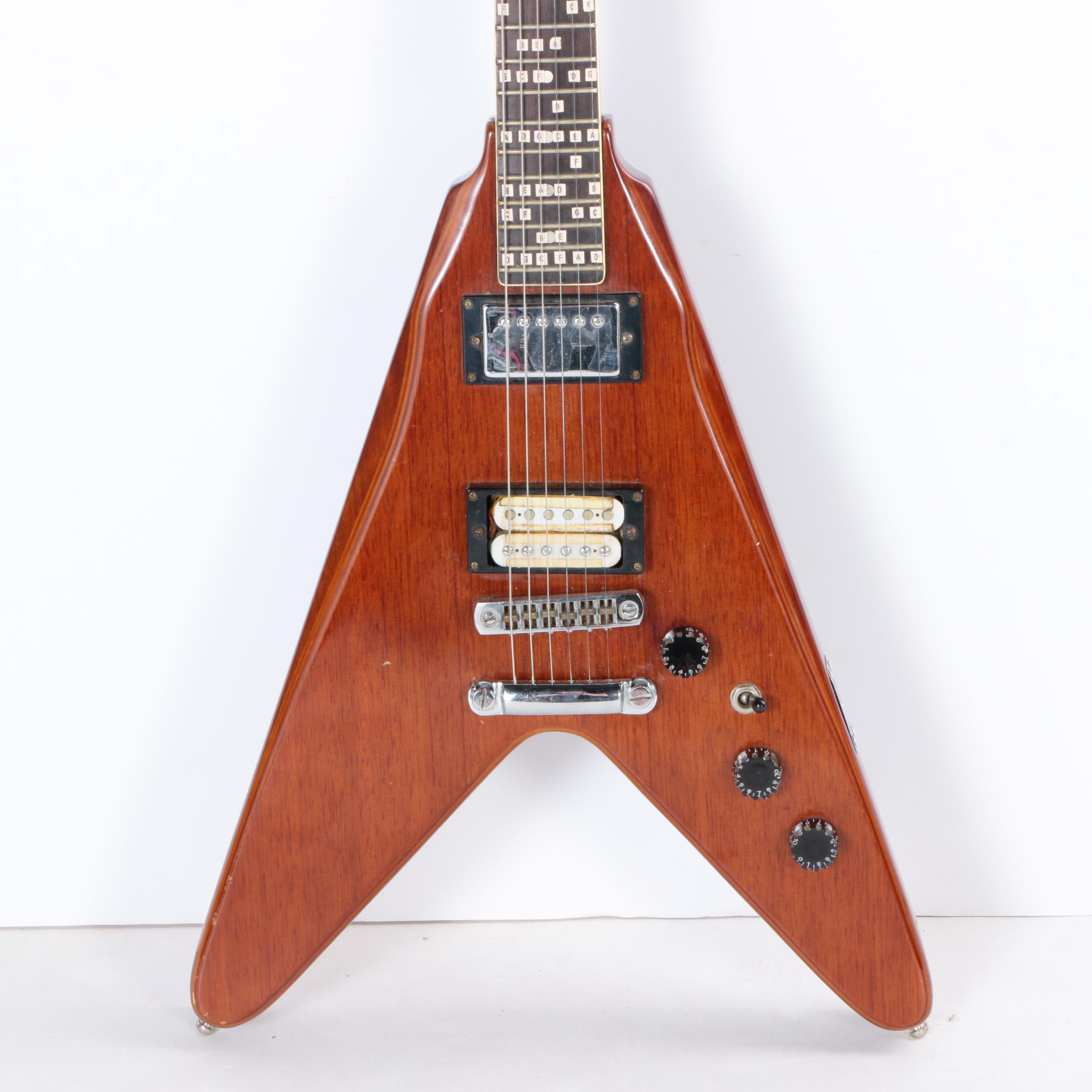 Harmony Marquis Flying V Style Electric Guitar with Case