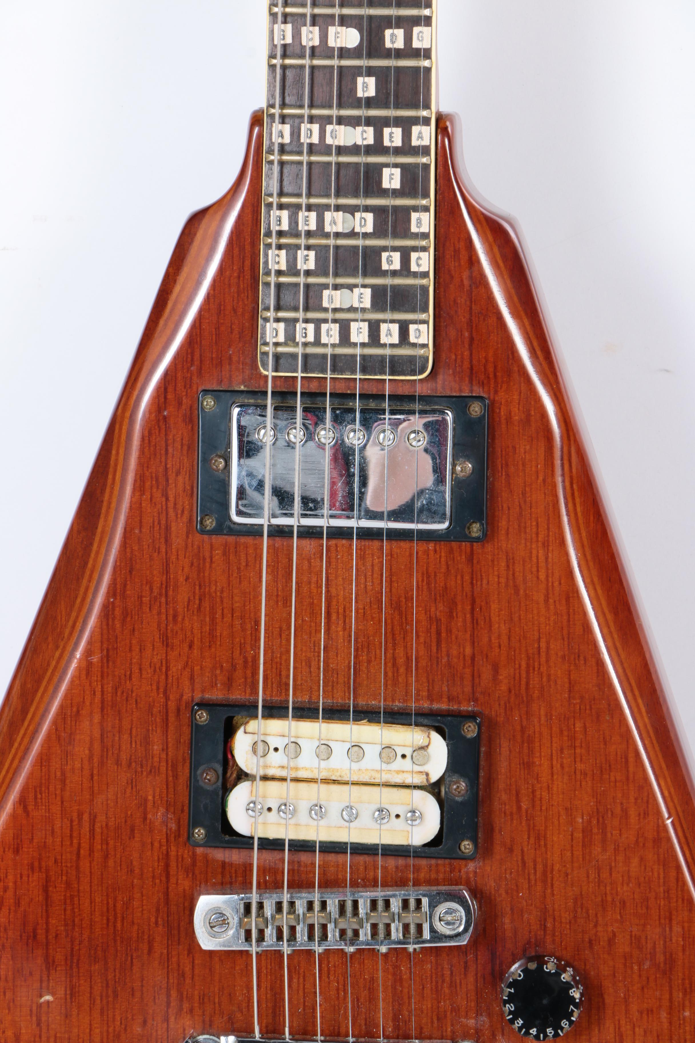 Harmony Marquis Flying V Style Electric Guitar with Case