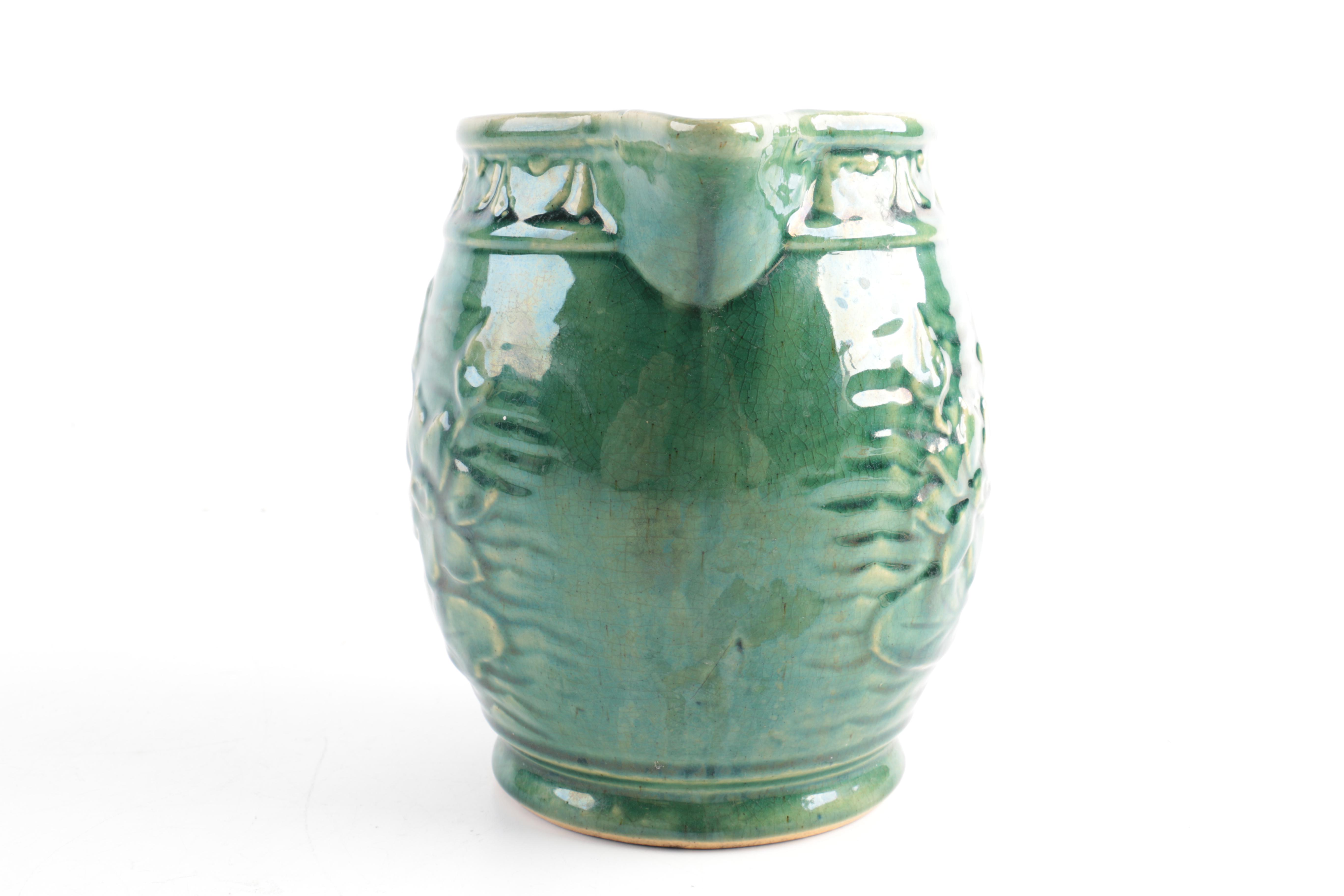 Vintage McCoy and Zanesville Pottery Pitchers