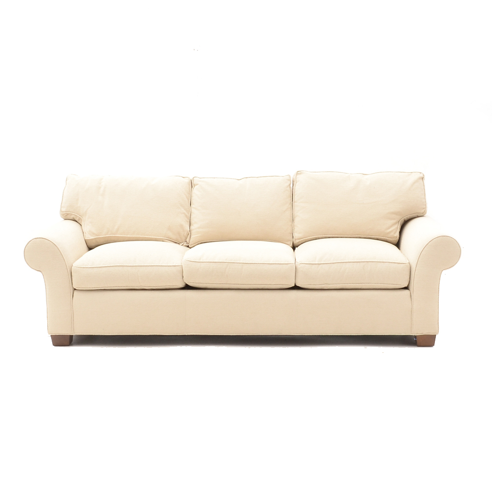 Contemporary Rolled Arm Sofa By Dapha