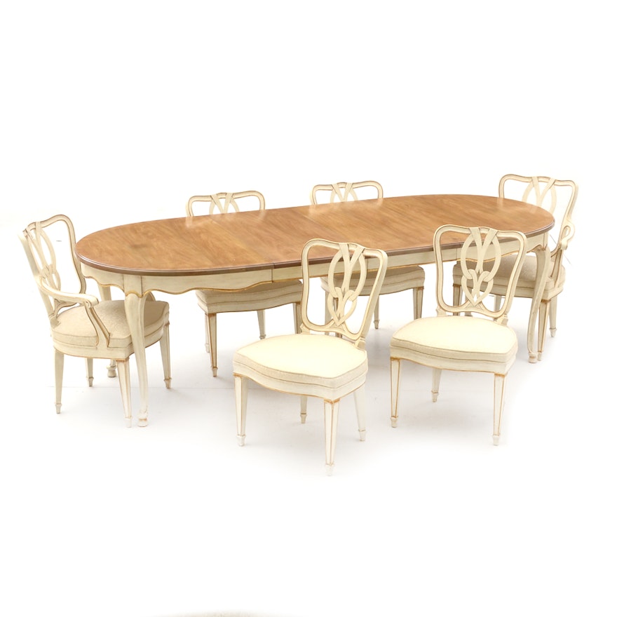 French Provincial Dining Set By John Widdicomb