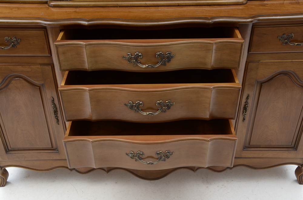 French Provincial Buffet With Hutch By Fancher