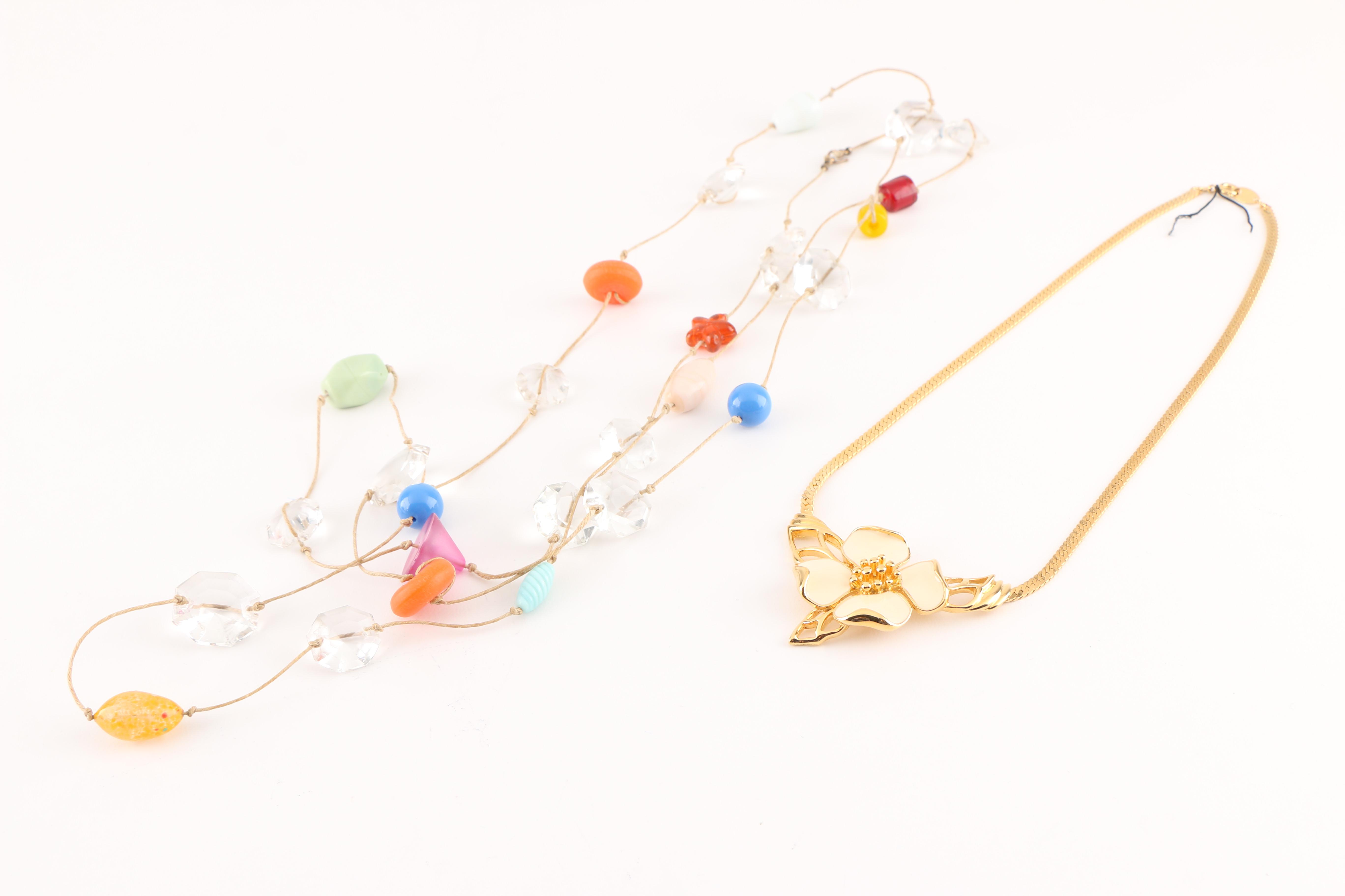 Assortment of Costume Jewelry Including Cloisonné,  Butler & Wilson and Coro