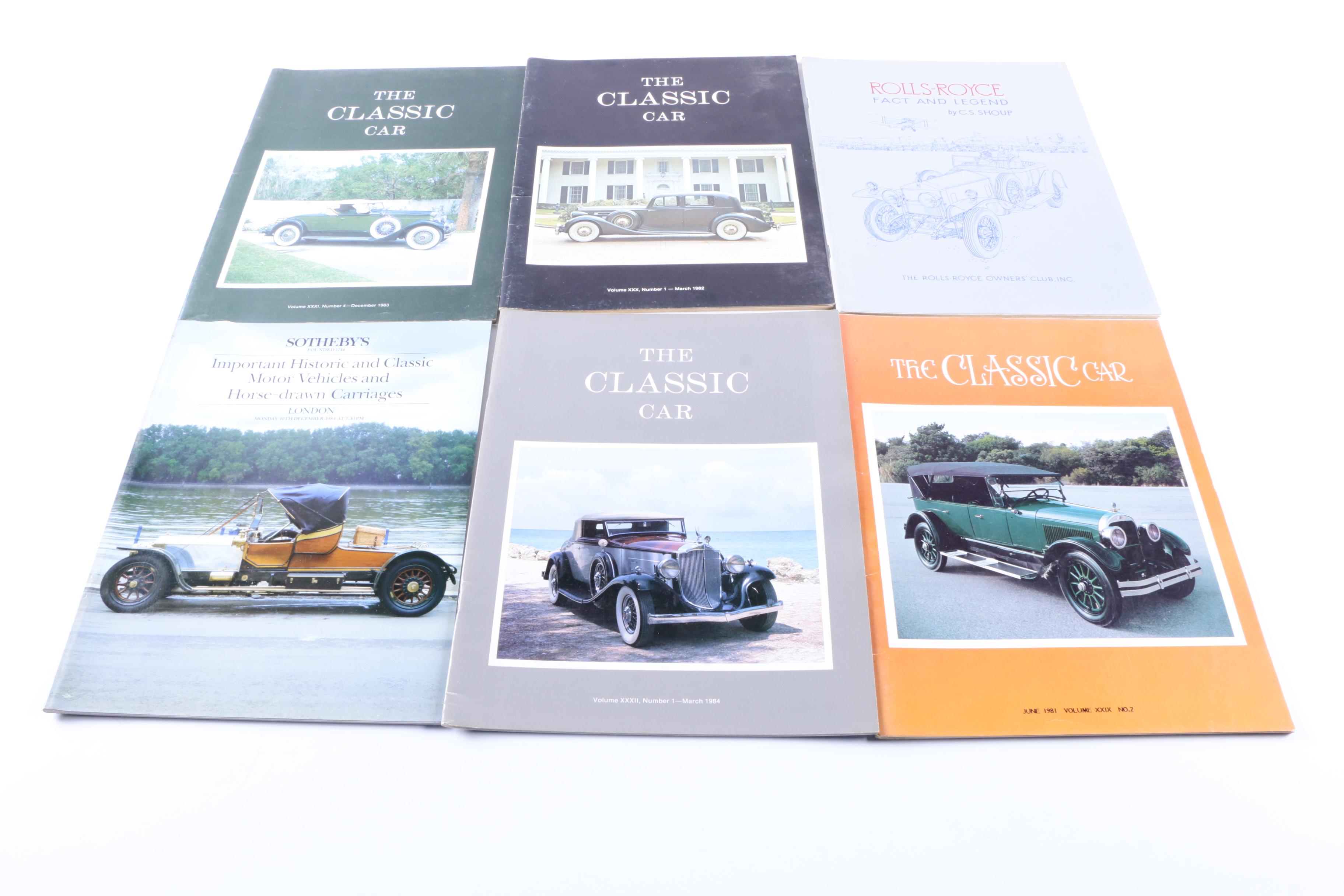 1980s "The Classic Car" Magazines