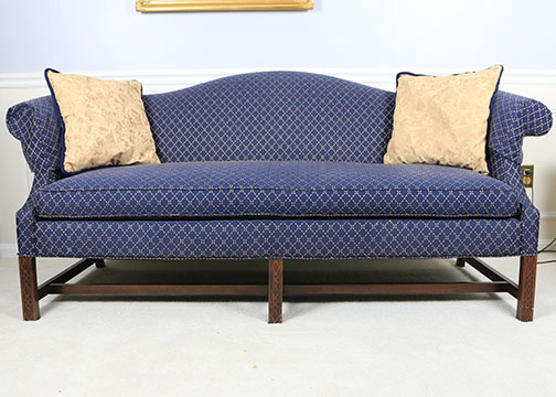 Chippendale Style Camelback Sofa