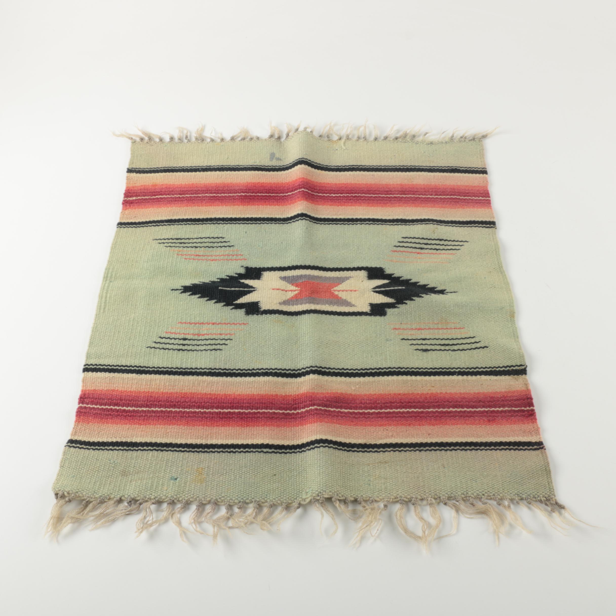 Native American Woven Wool Lap Rug