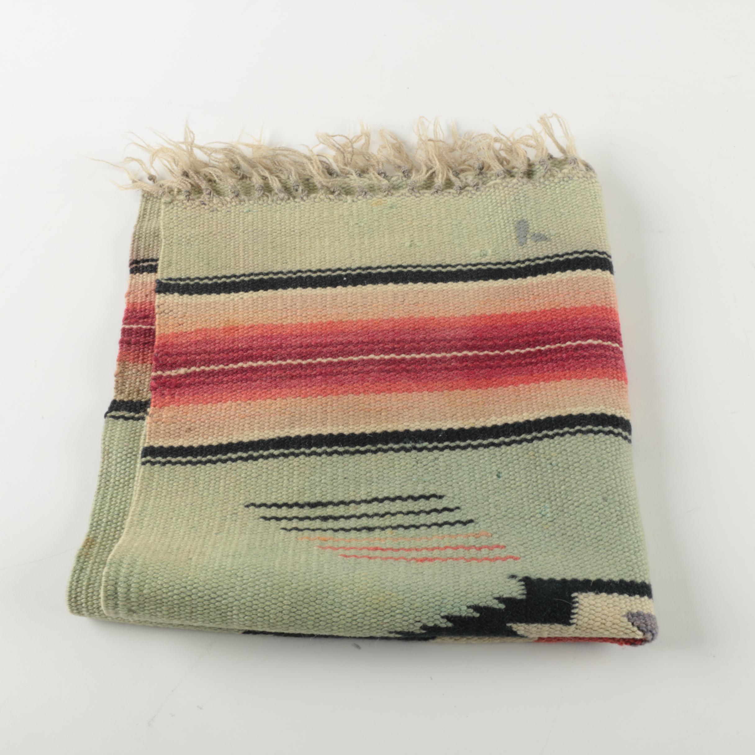 Native American Woven Wool Lap Rug