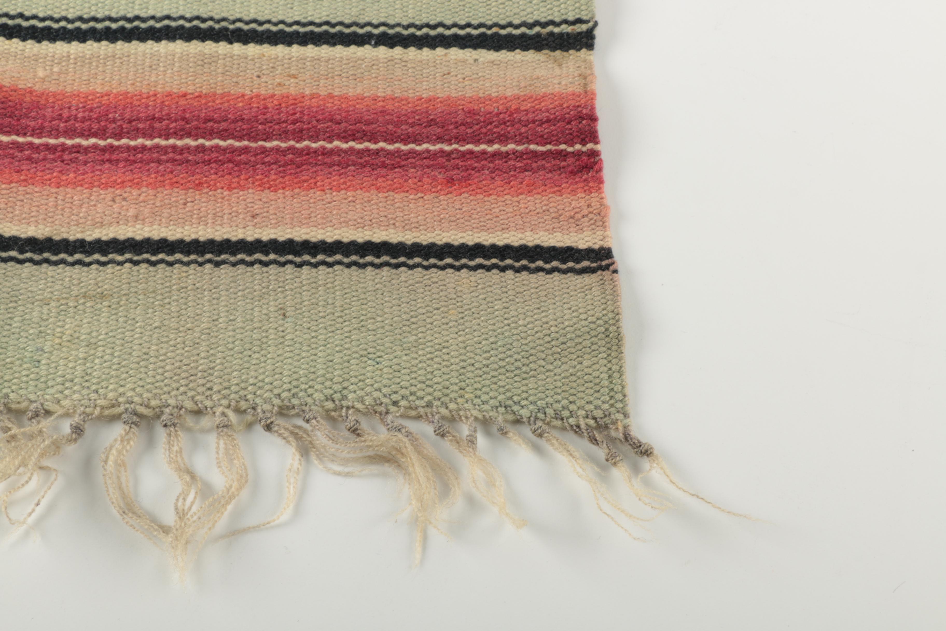 Native American Woven Wool Lap Rug