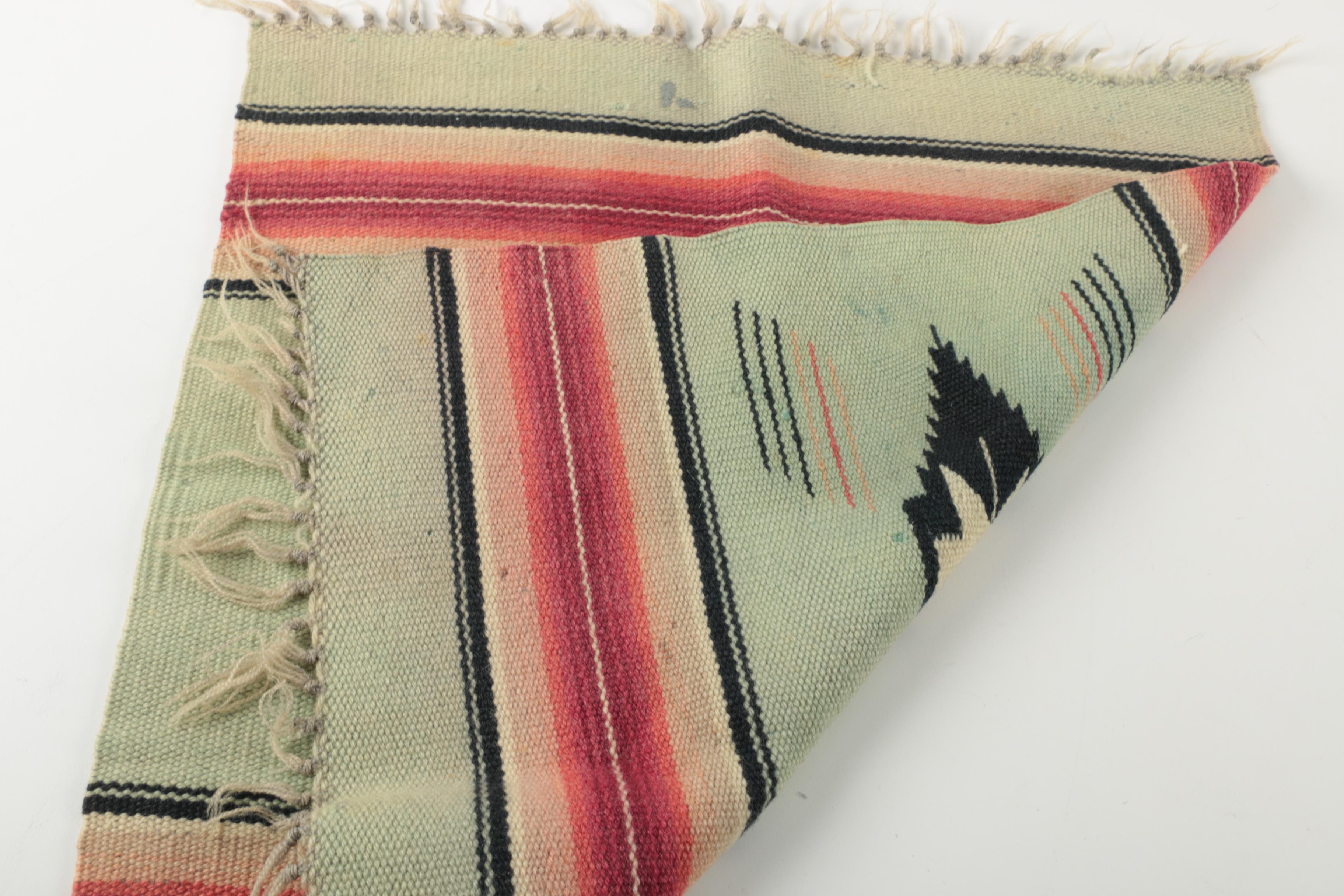 Native American Woven Wool Lap Rug