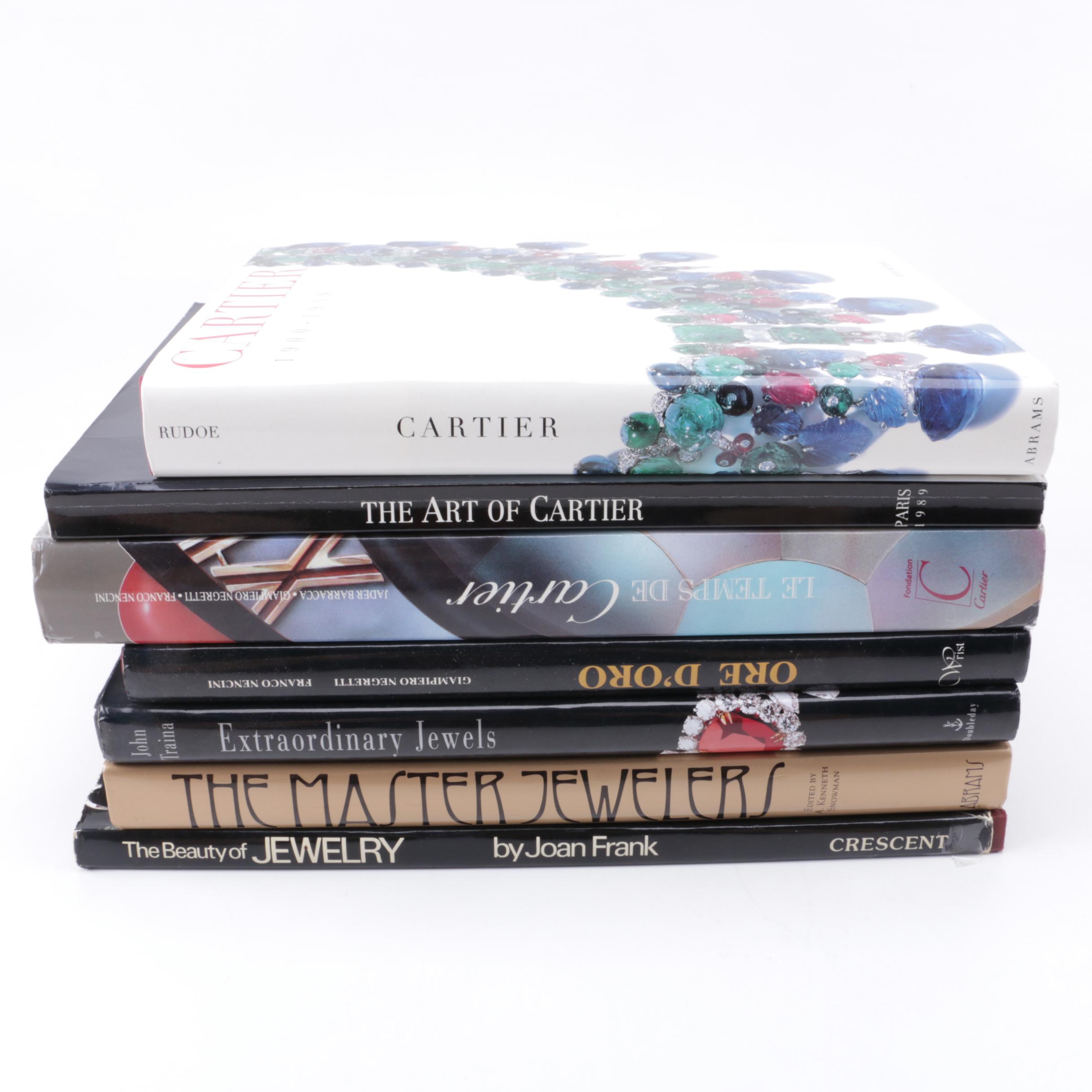 Assorted Hardcover Books on Jewelry