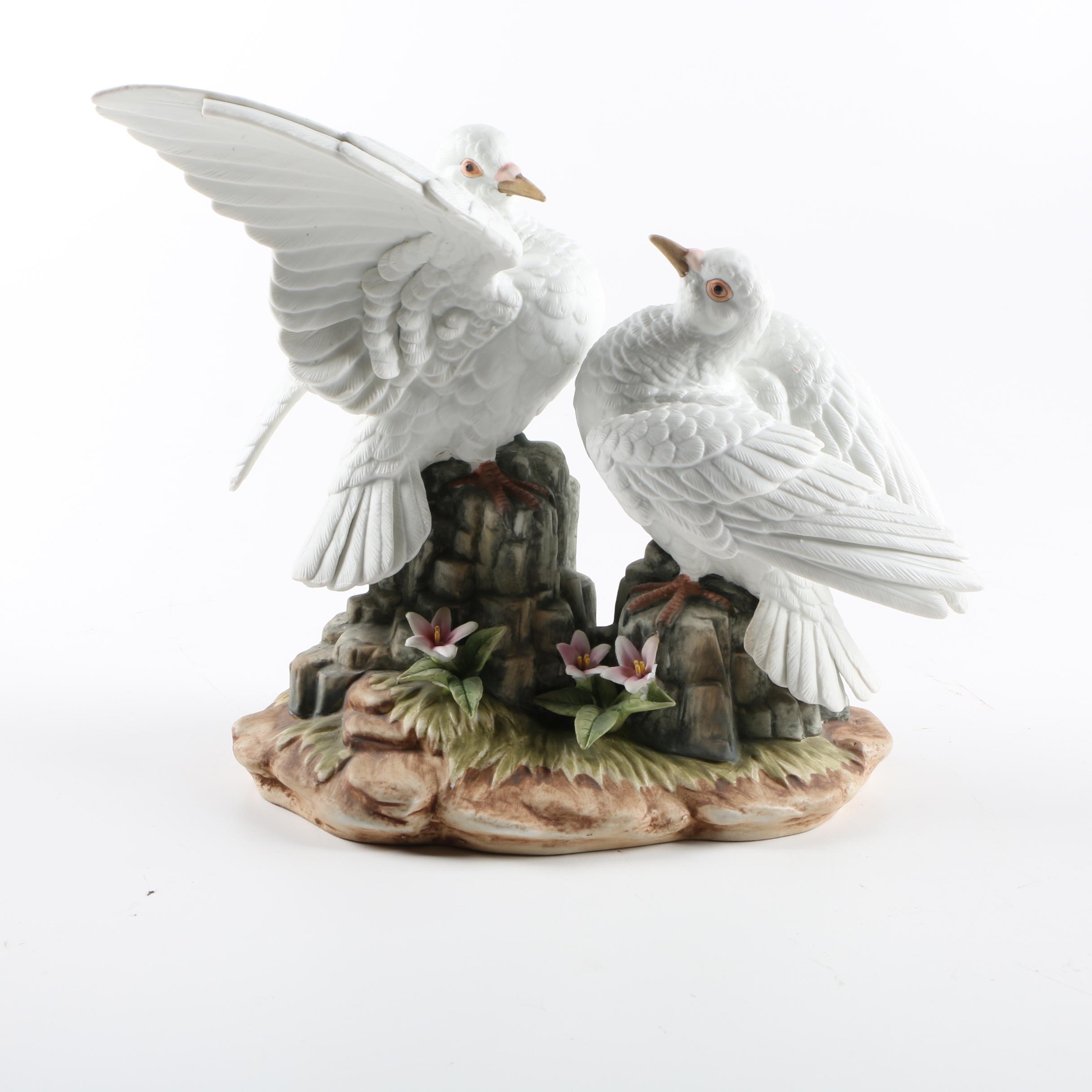 Andrea by Sadek "White Dove" Ceramic Figurine
