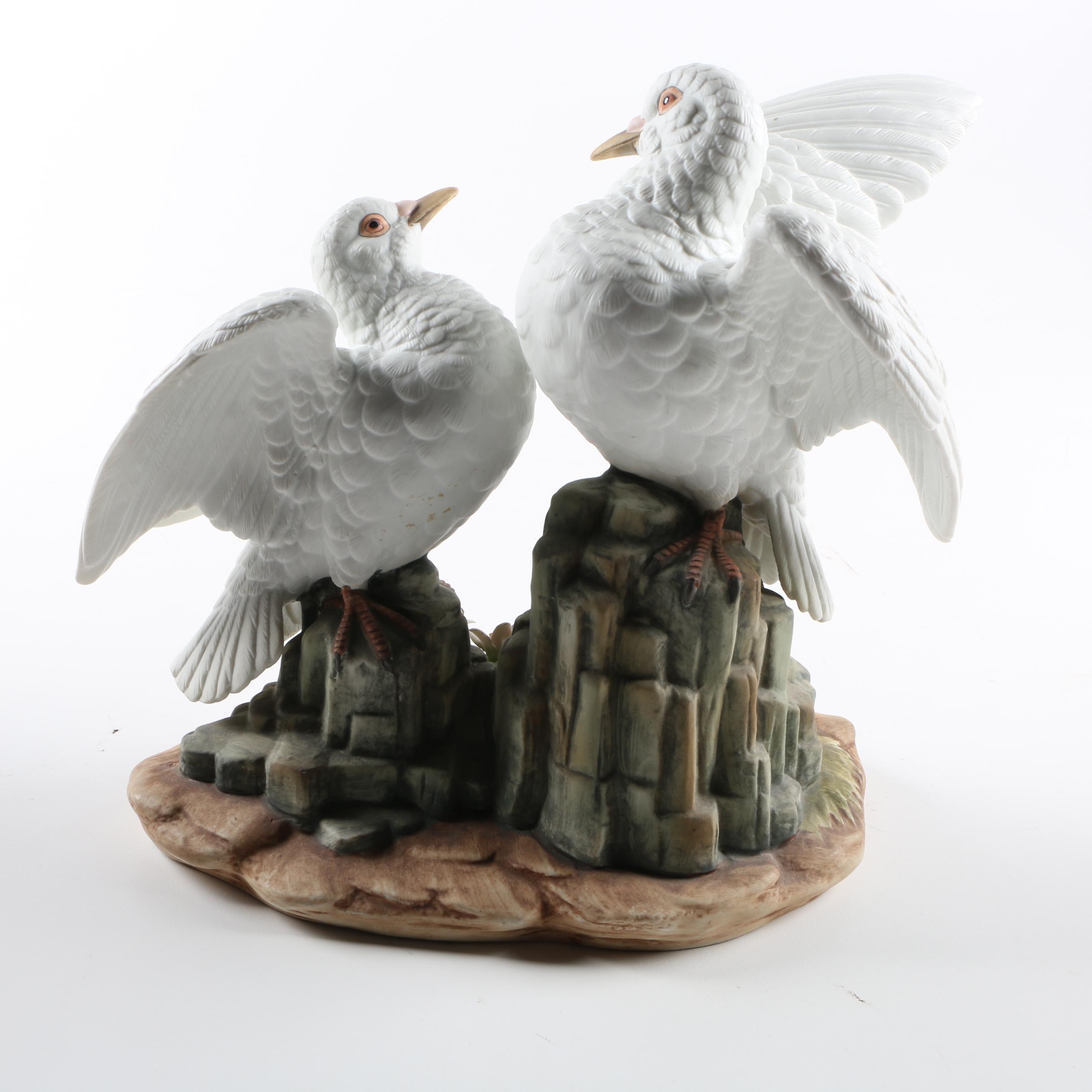 Andrea by Sadek "White Dove" Ceramic Figurine