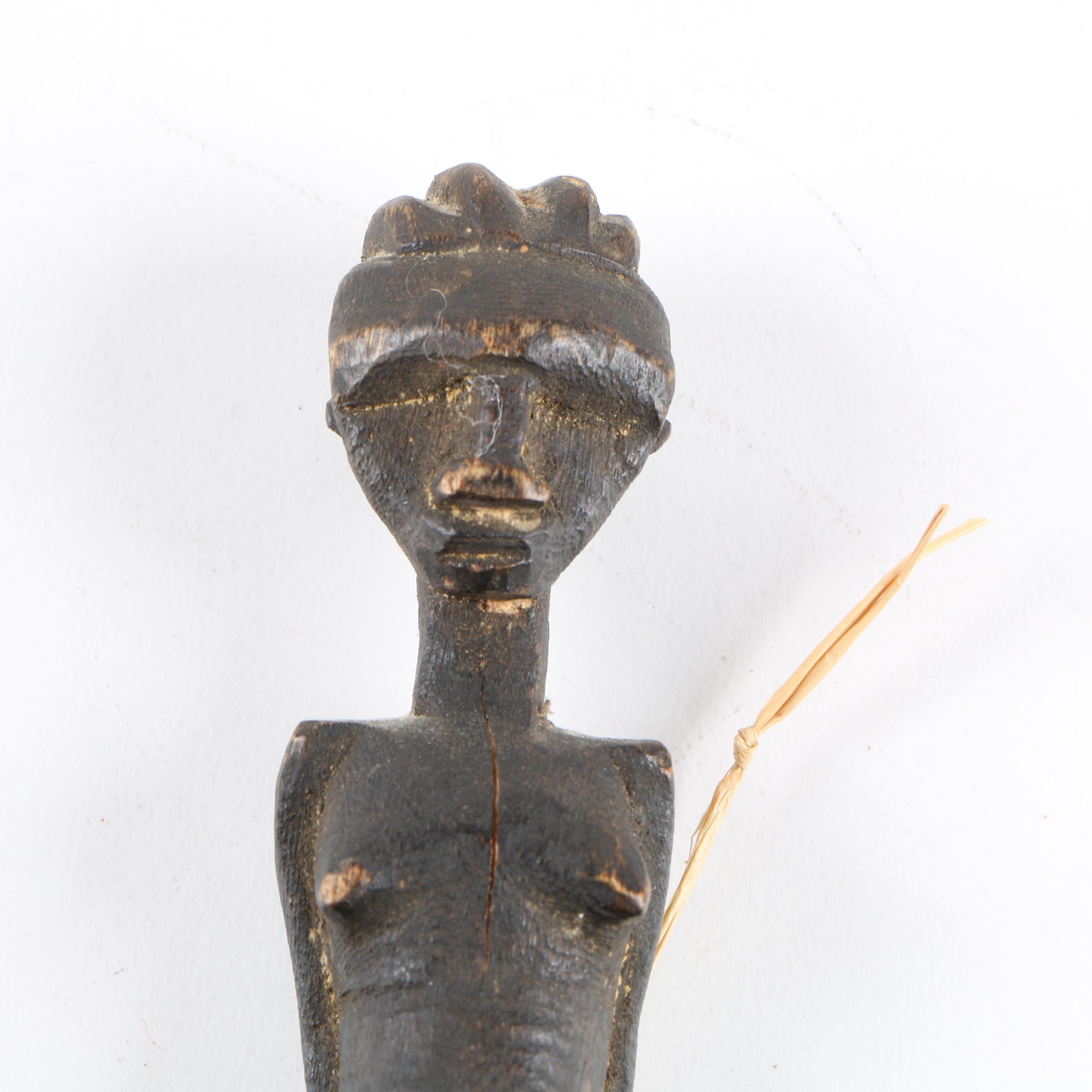 Wood Carved West African Weaving Tool