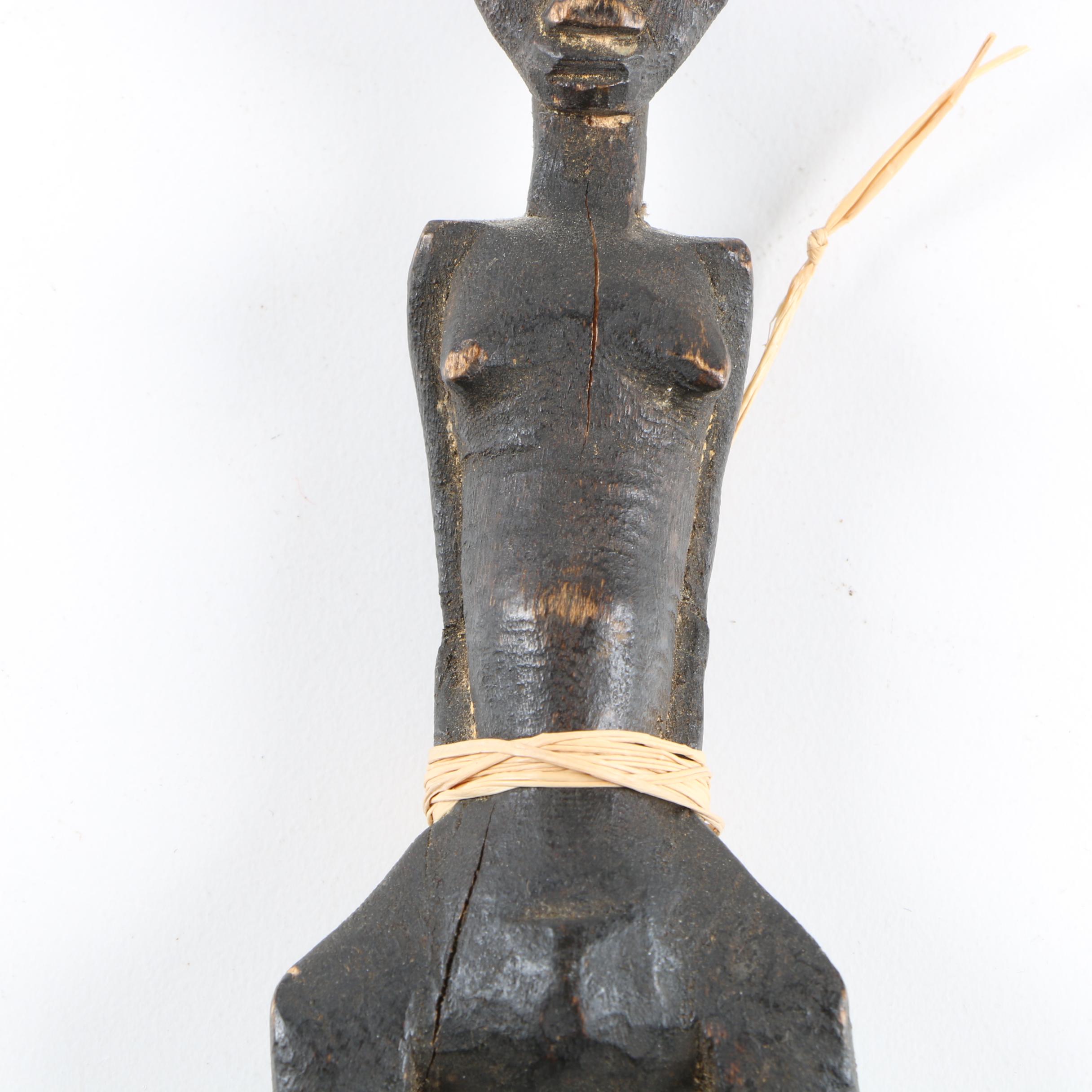 Wood Carved West African Weaving Tool