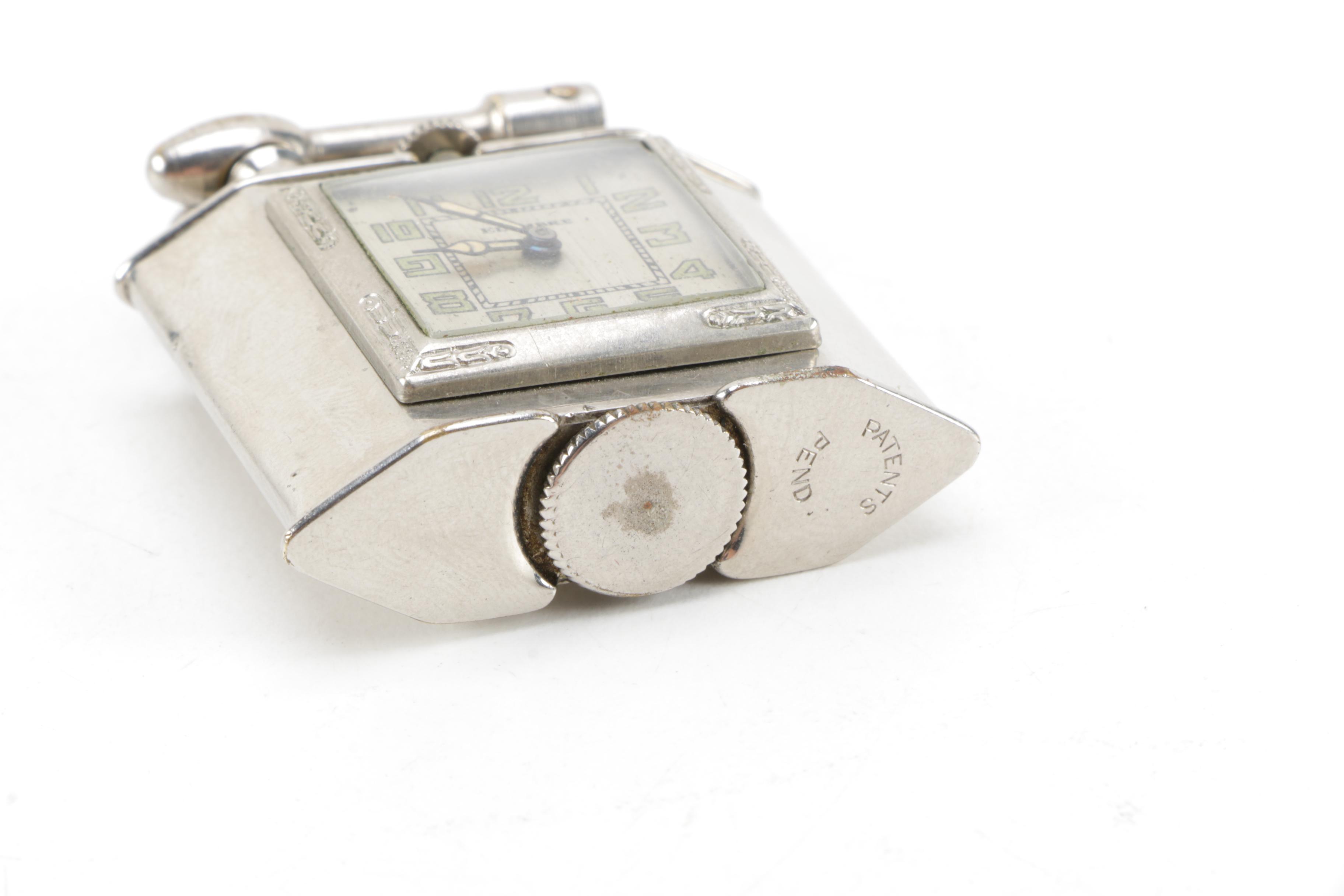 Vintage Elsmere Lighter Watch, Brush and Jar