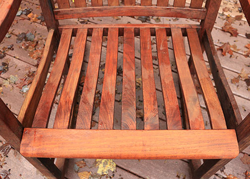 Pair of Teak Rocking Chairs