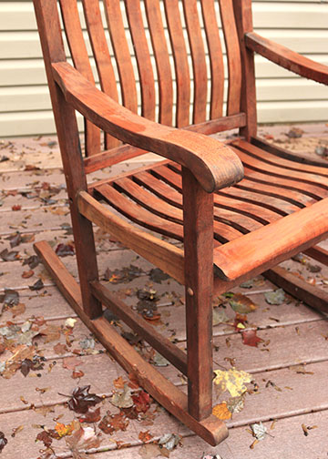 Pair of Teak Rocking Chairs
