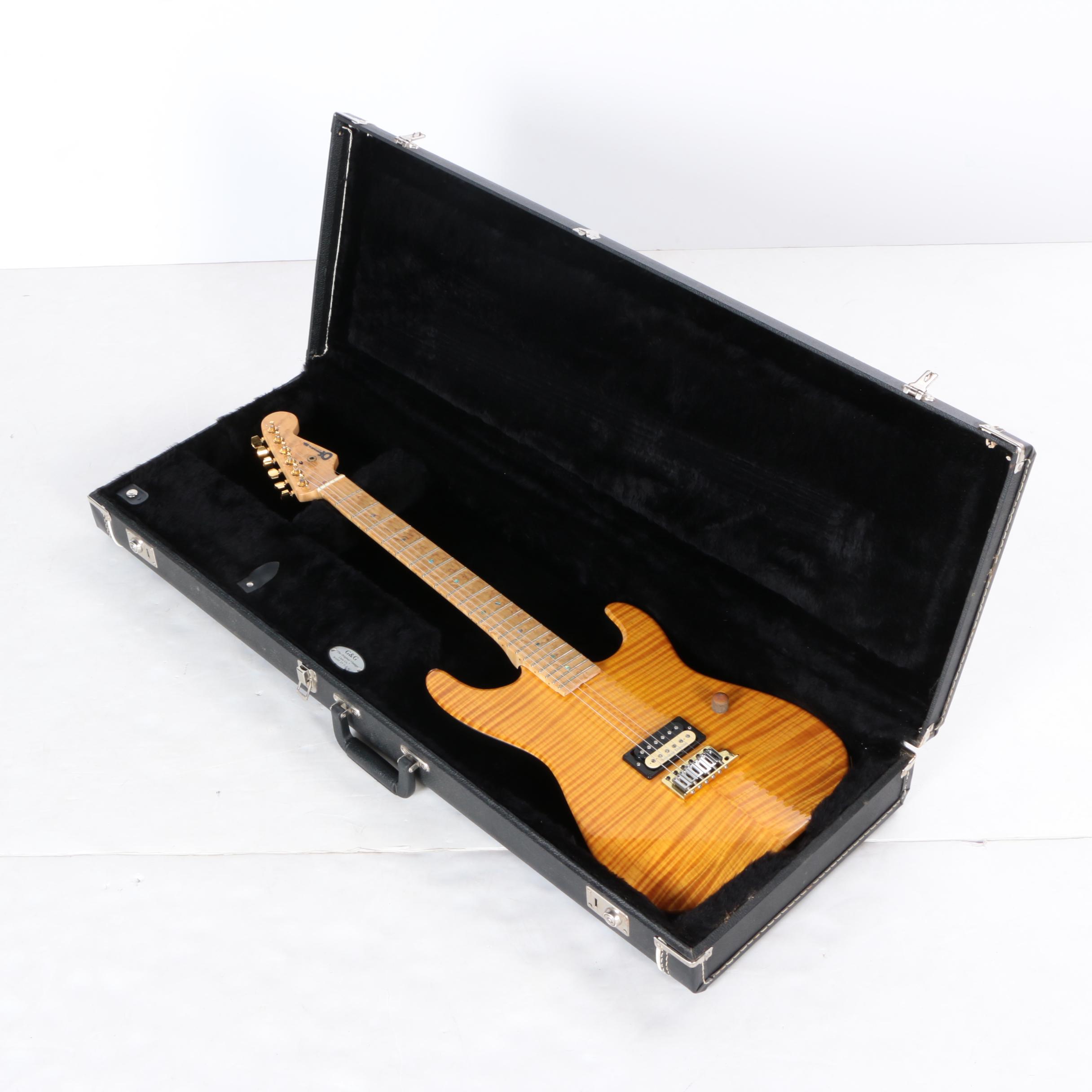 Charvel San Dimas Flame Top Amber Finish 25th Anniversary Electric Guitar