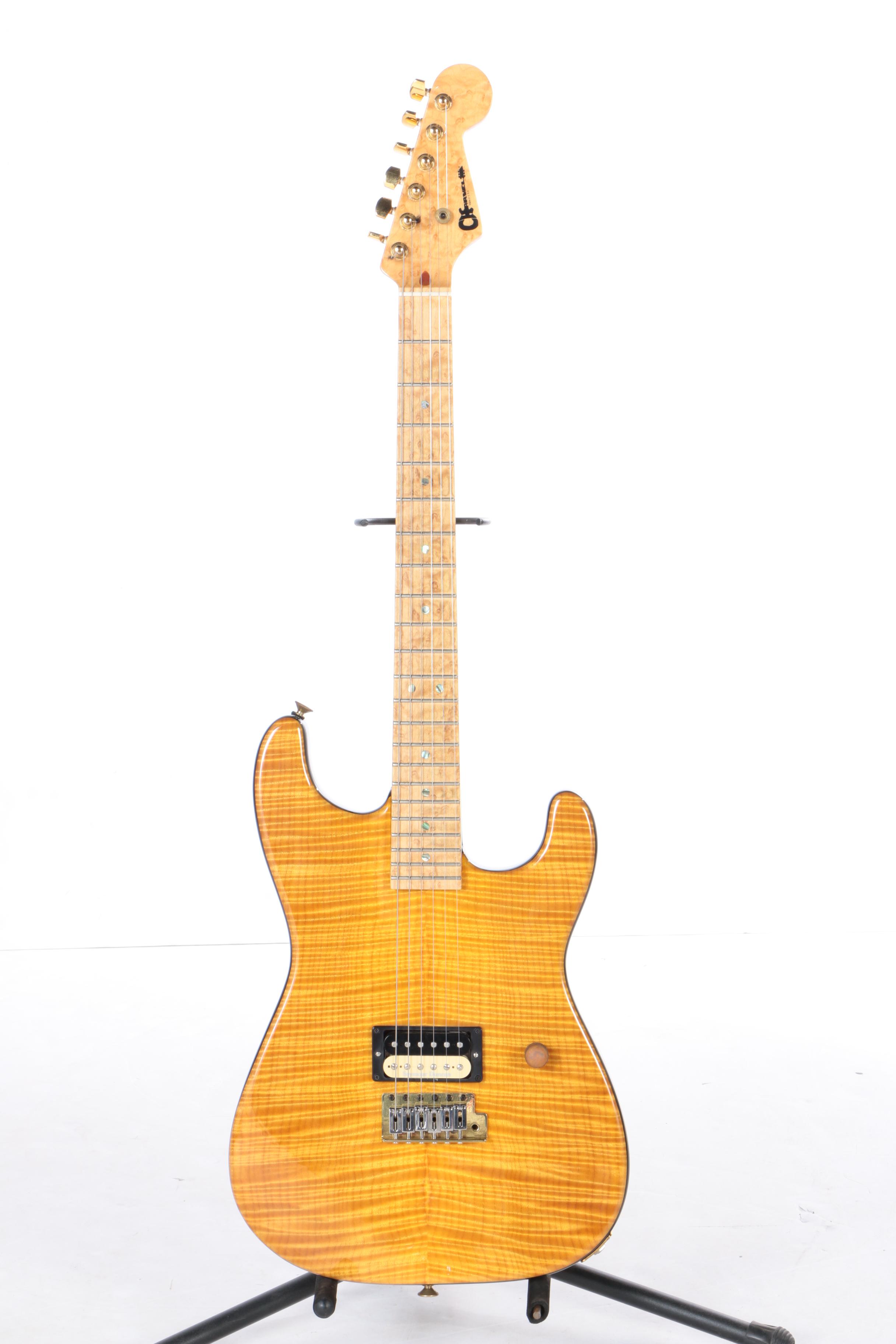 Charvel San Dimas Flame Top Amber Finish 25th Anniversary Electric Guitar