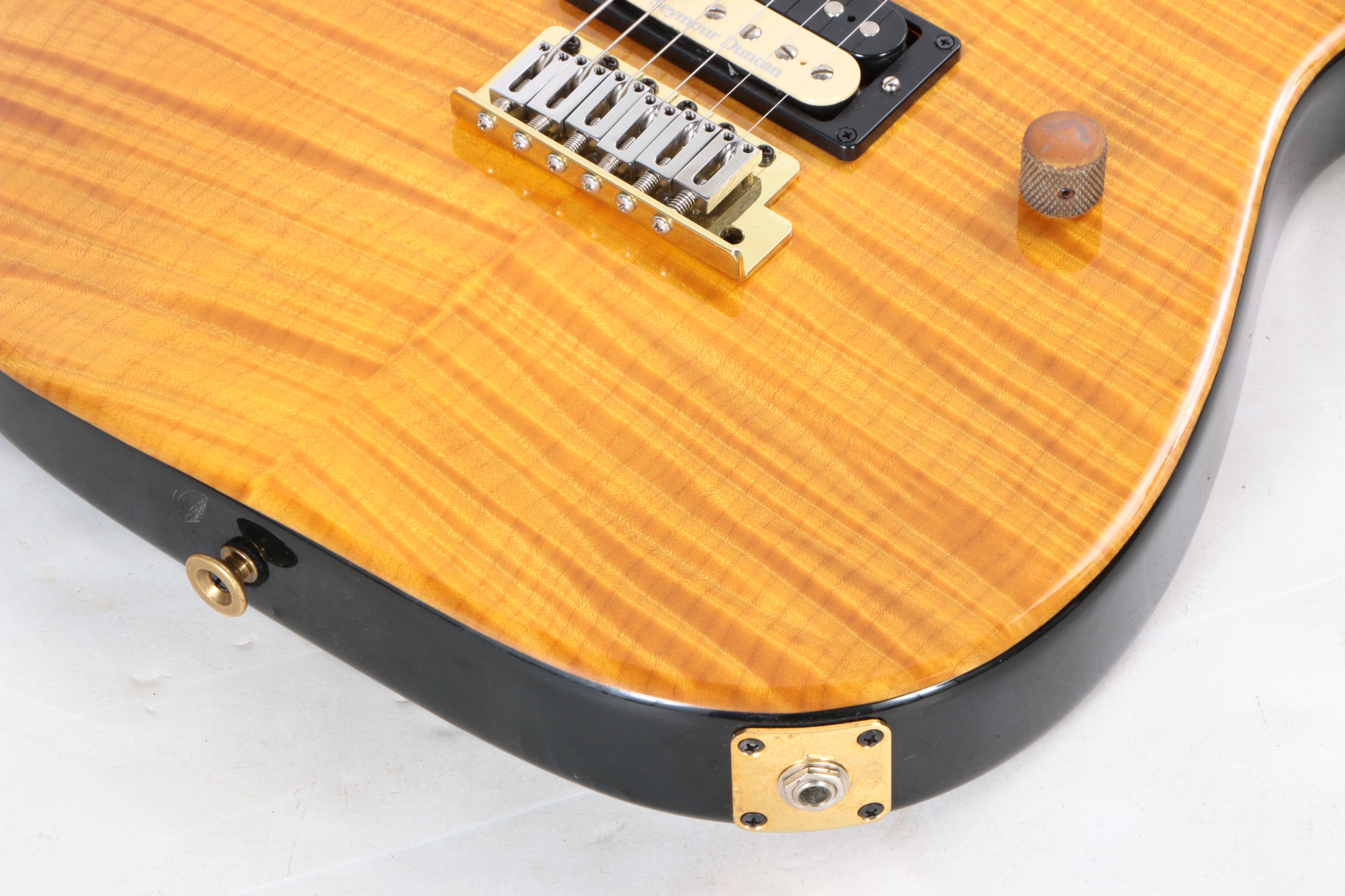 Charvel San Dimas Flame Top Amber Finish 25th Anniversary Electric Guitar