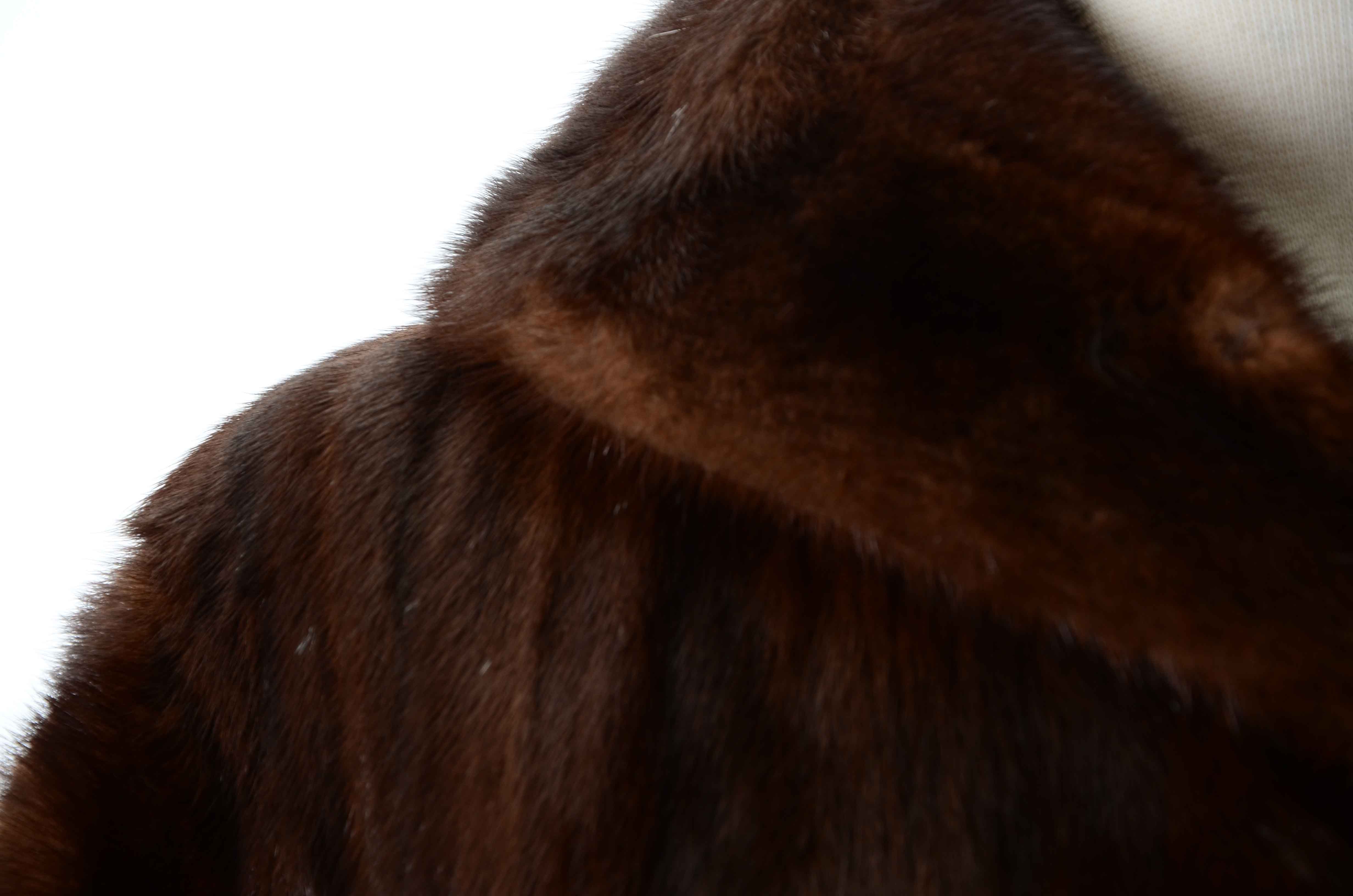 Vintage Gidding Jenny Mahogany Brown Mink Fur Coat