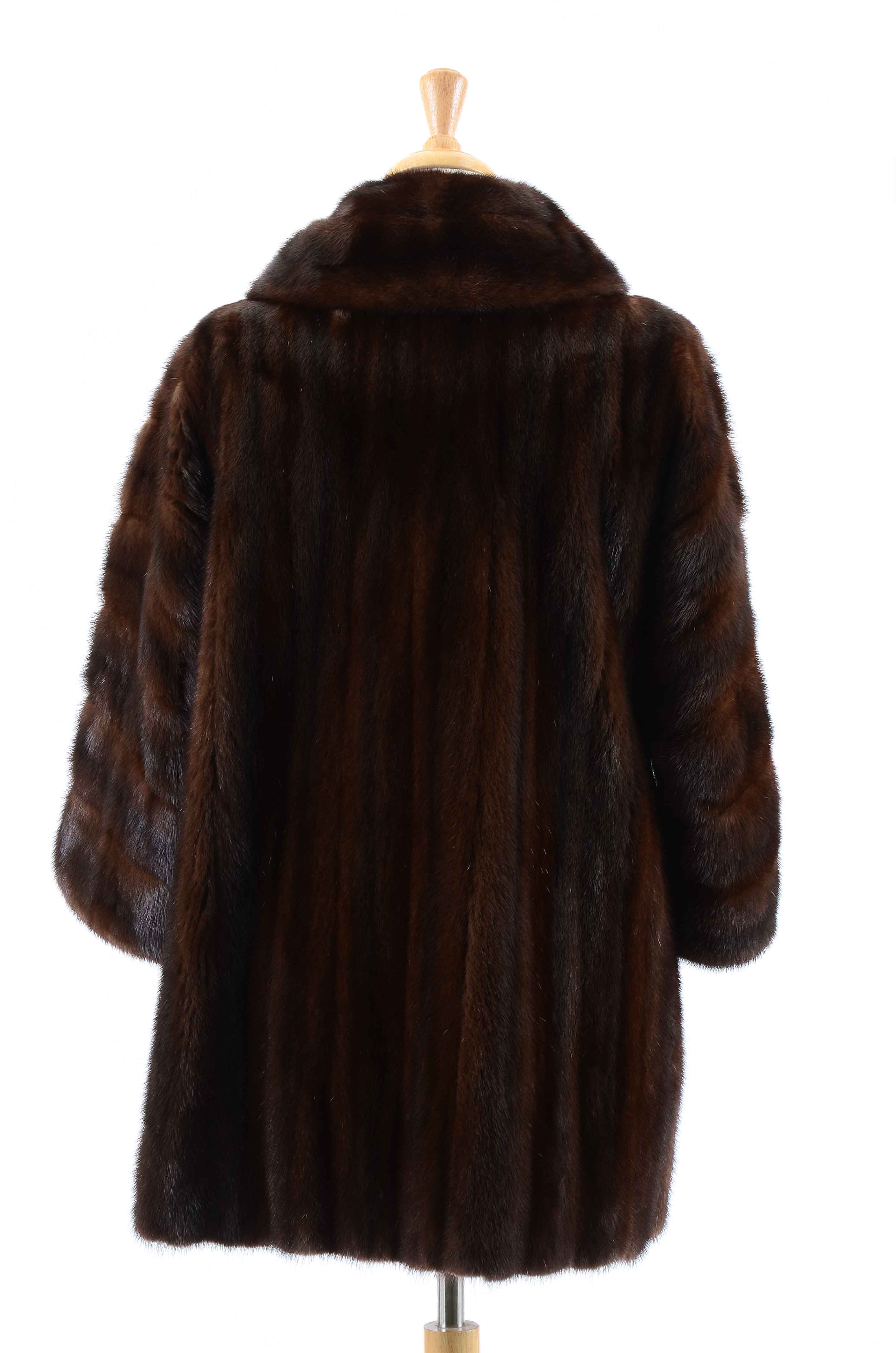 Vintage Gidding Jenny Mahogany Brown Mink Fur Coat