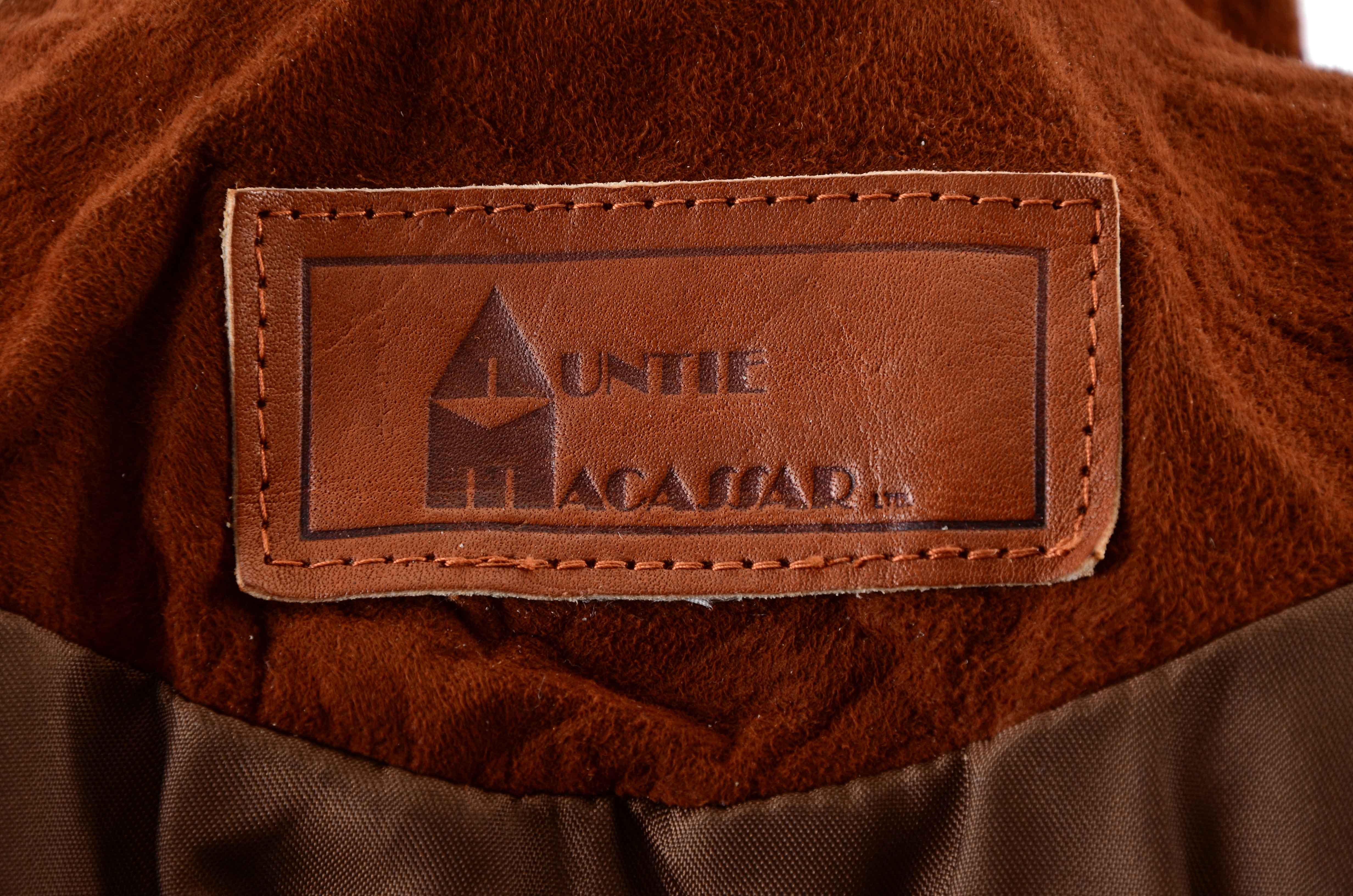 Women's Vintage Suede Dress and Jacket Set