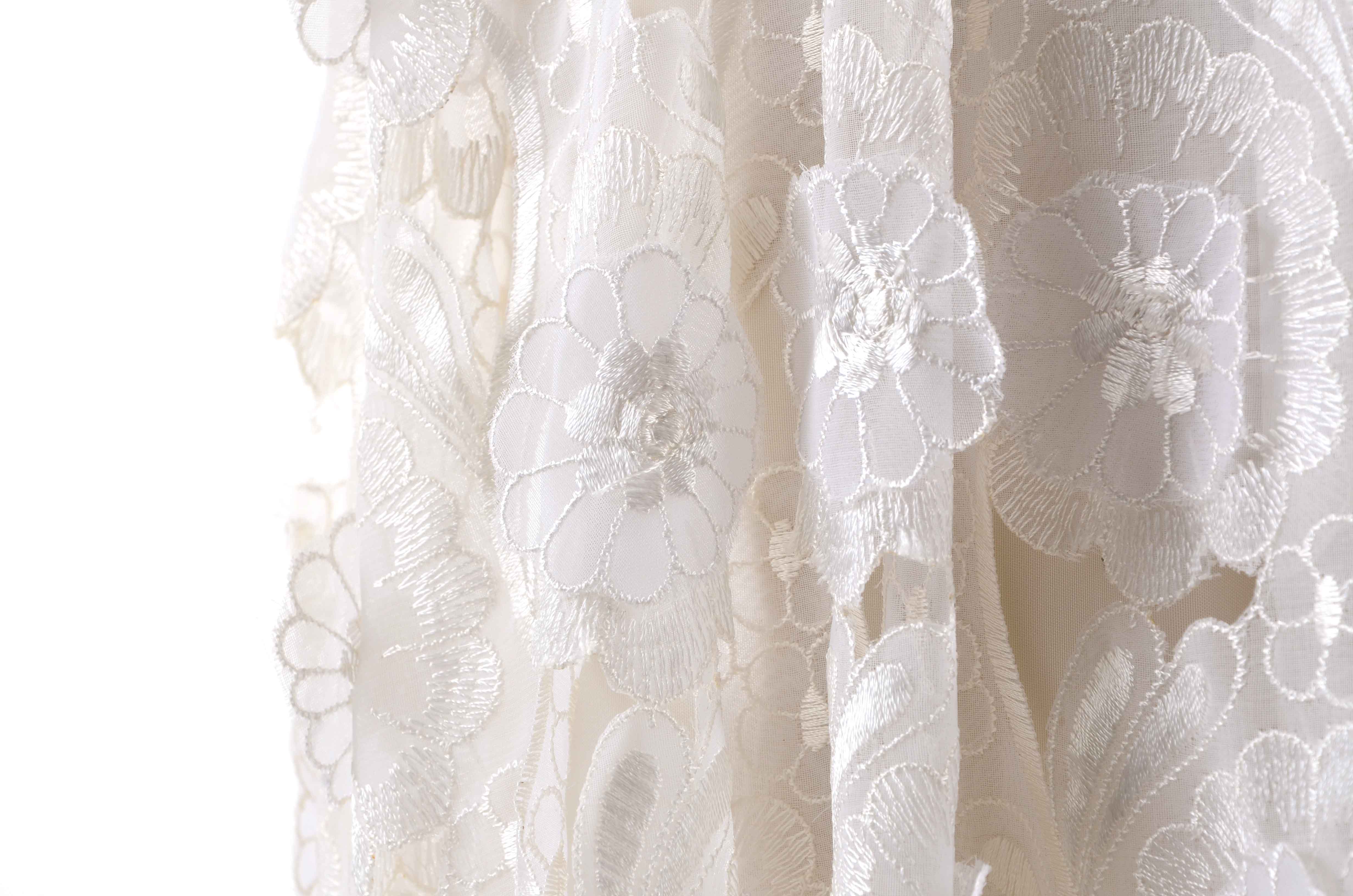 Richilene White Lace Evening Dress