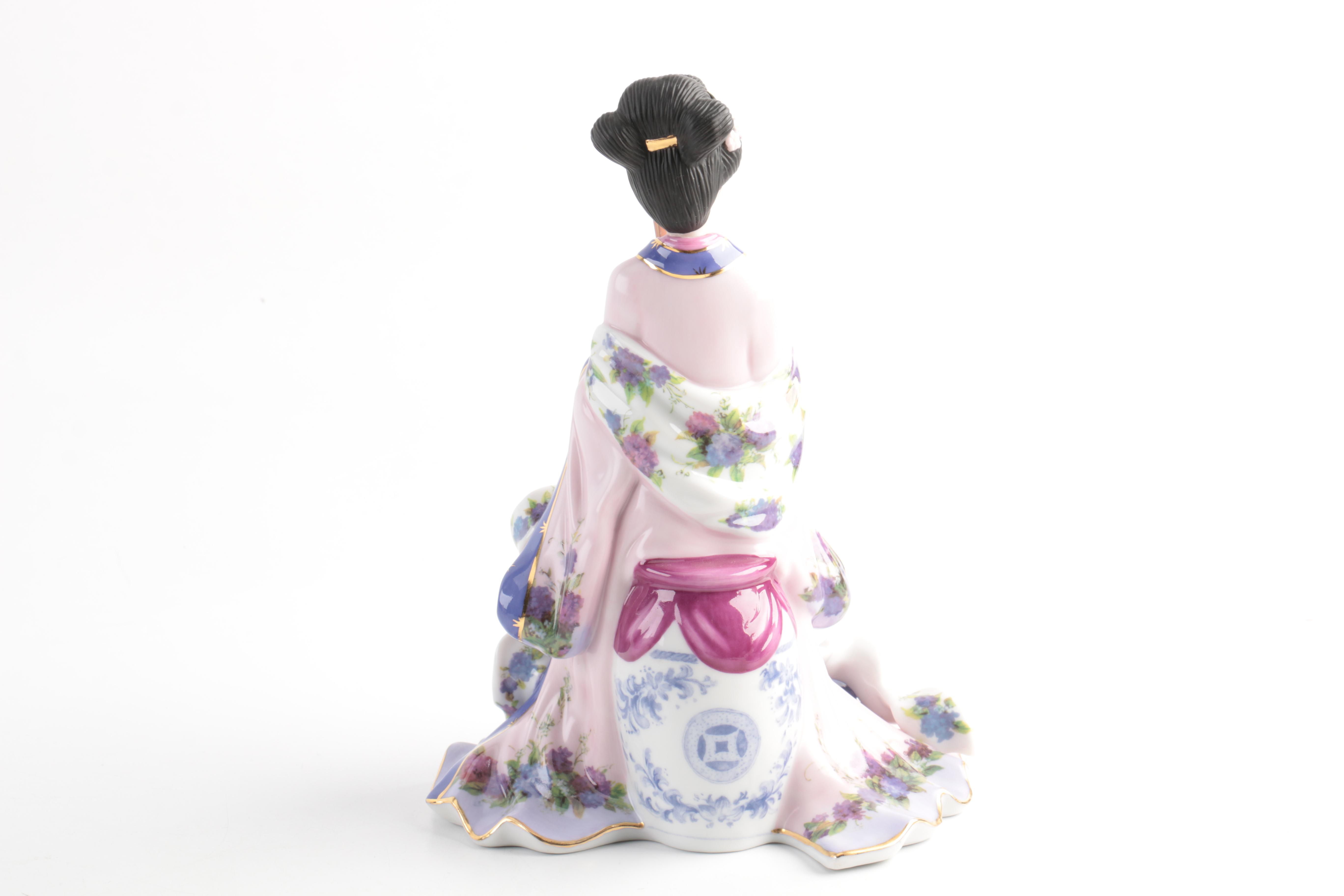 Three Lena Liu Porcelain Figurines by the Danbury Mint