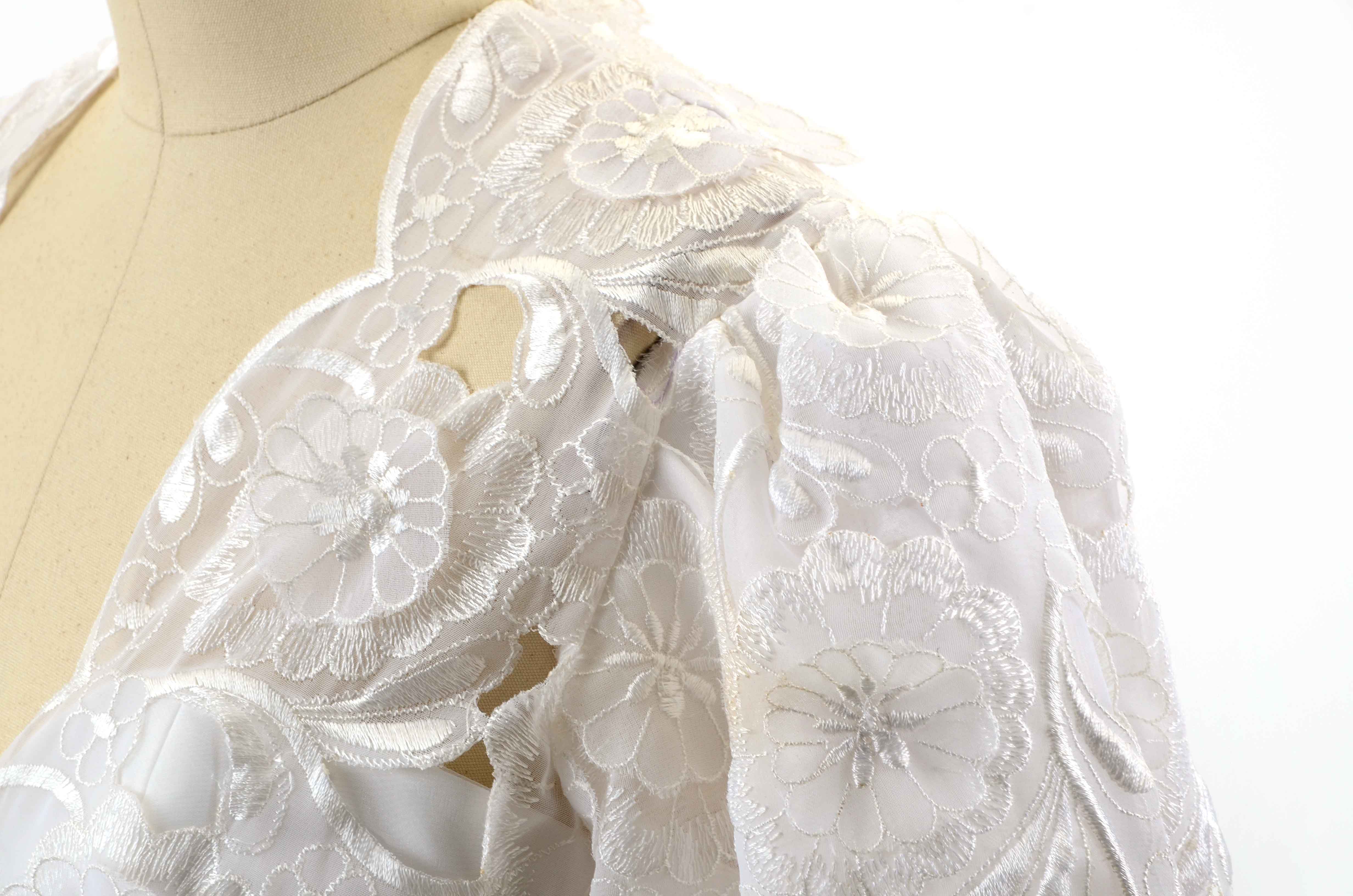 Richilene White Lace Evening Dress