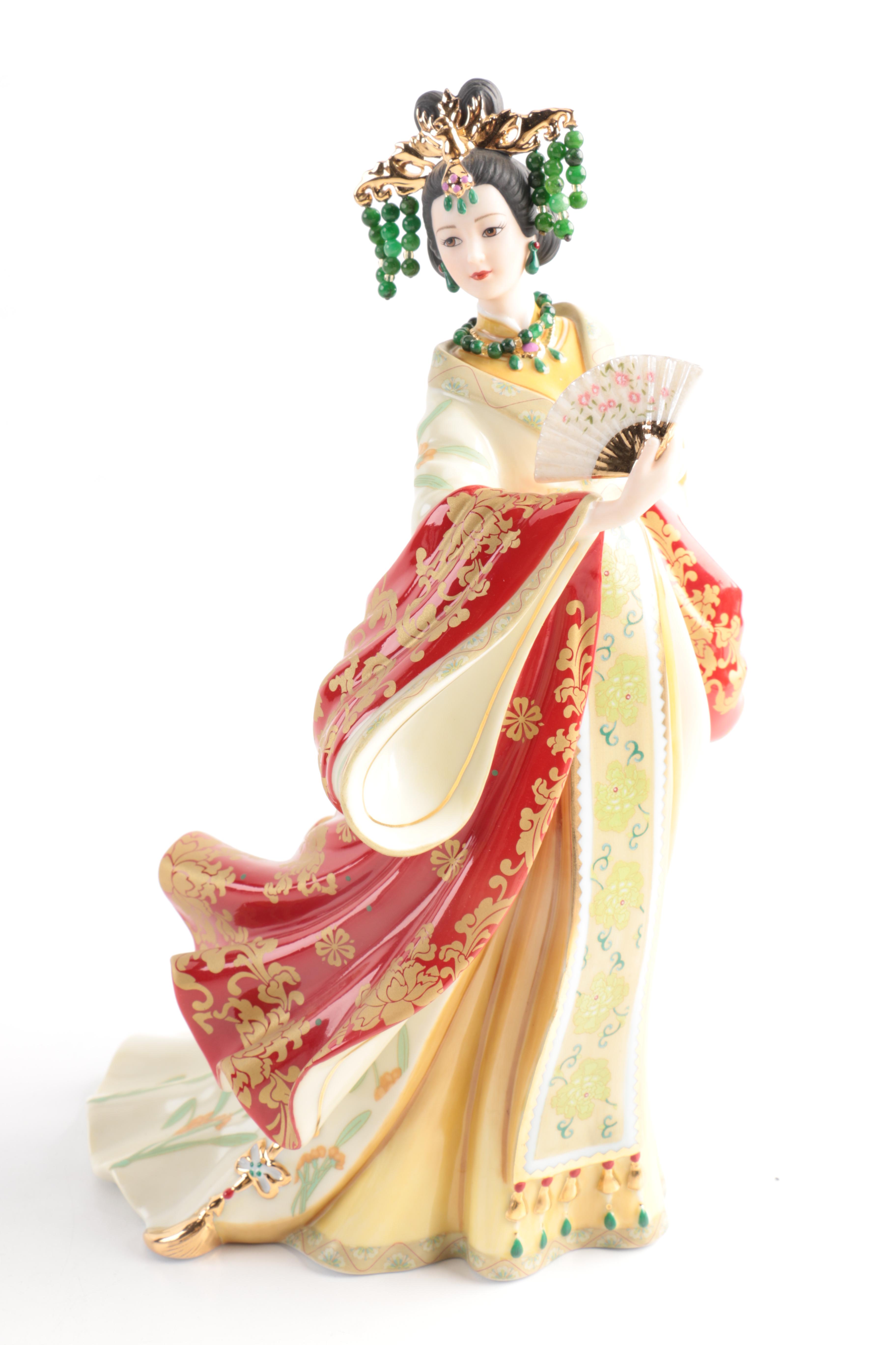 Three Lena Liu Porcelain Figurines by the Danbury Mint