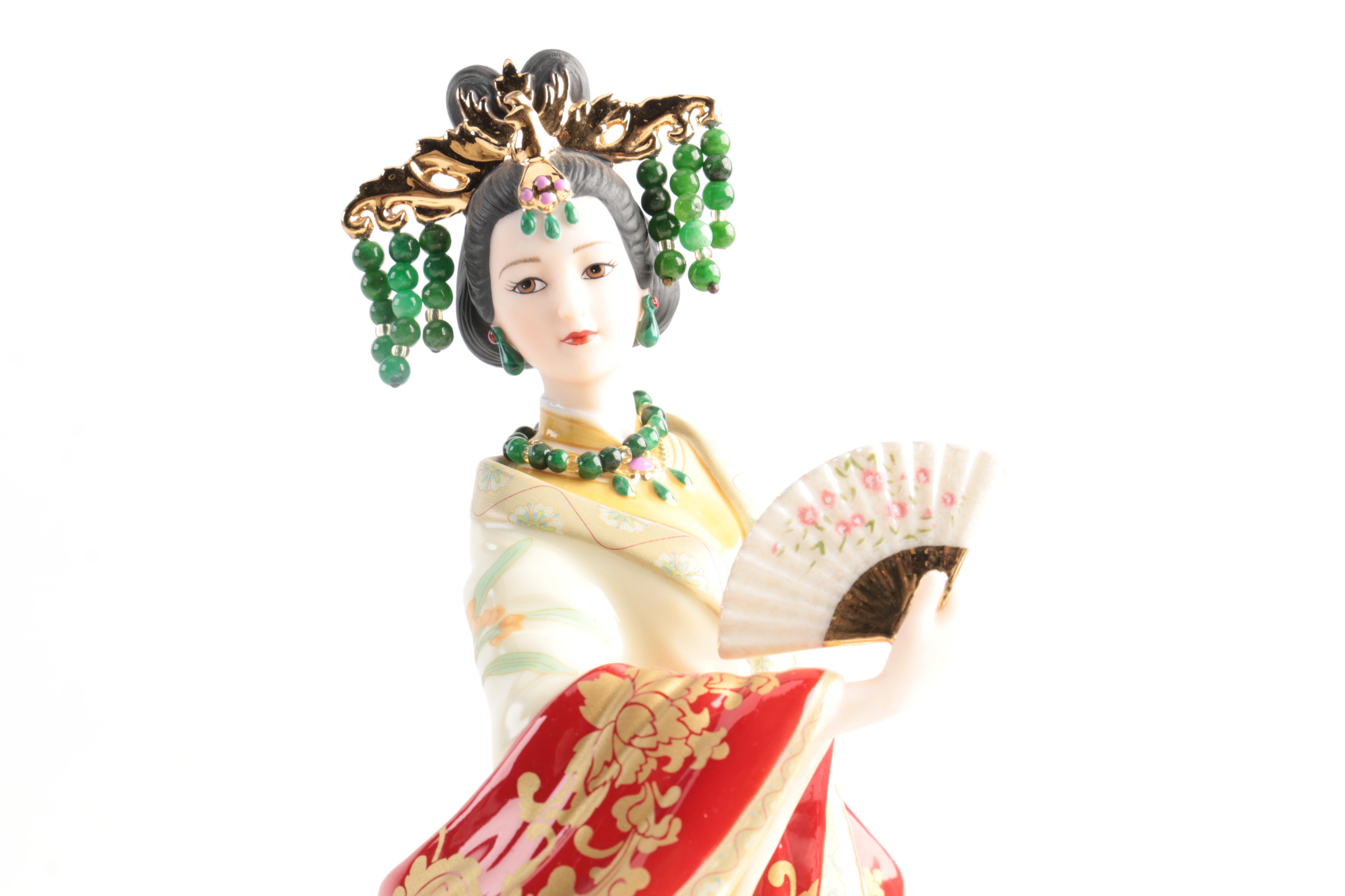 Three Lena Liu Porcelain Figurines by the Danbury Mint