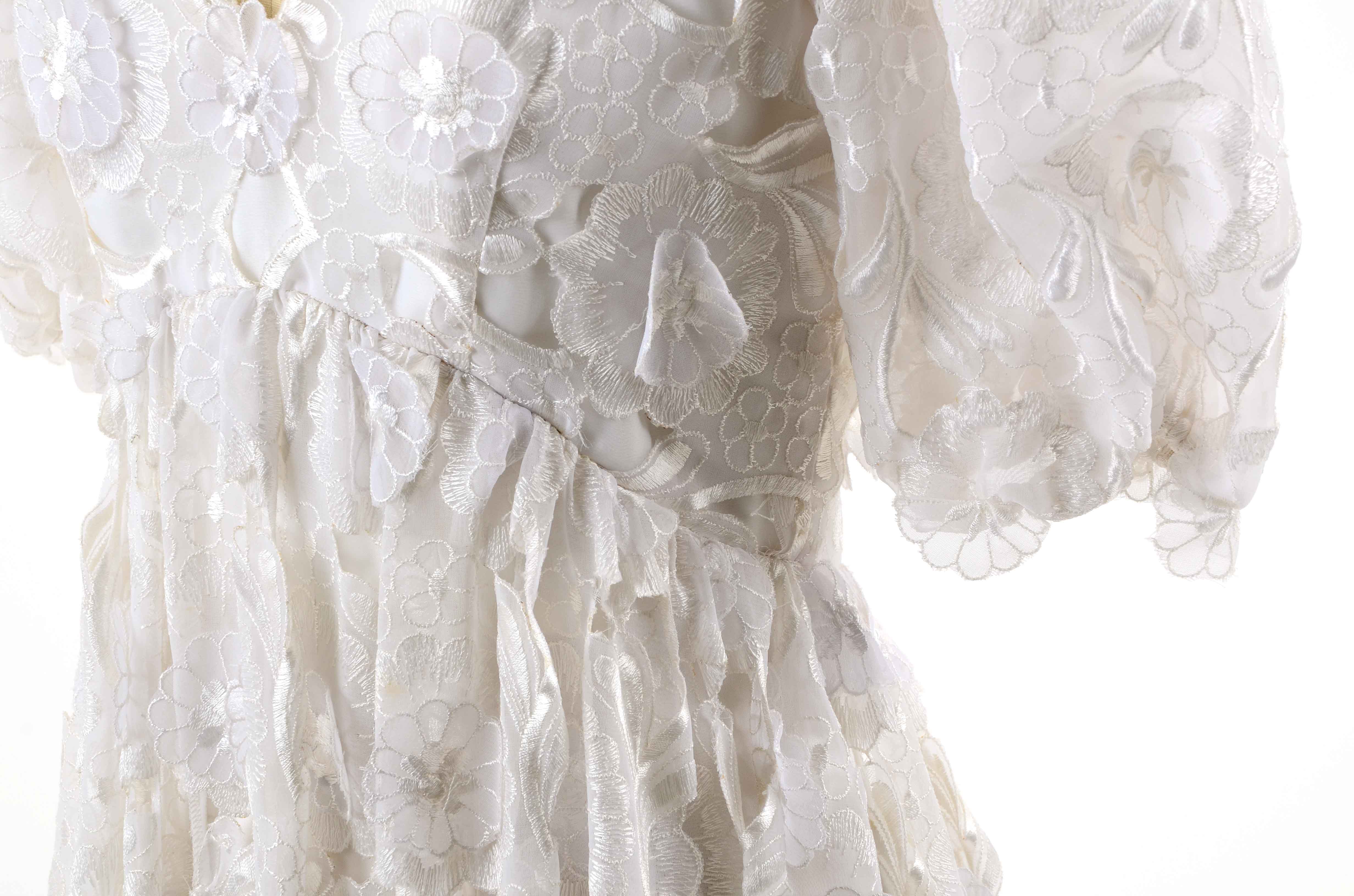 Richilene White Lace Evening Dress