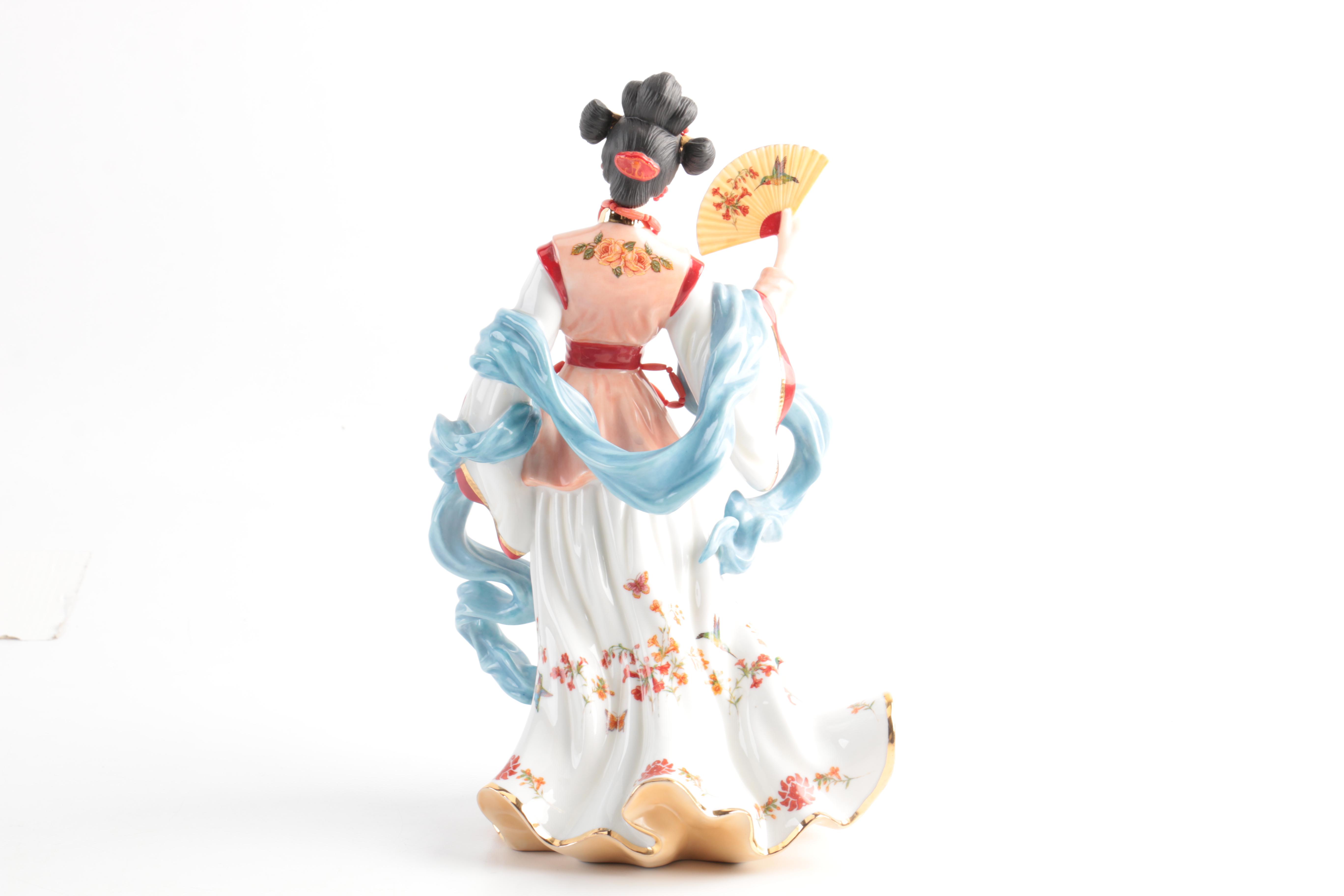 Three Lena Liu Porcelain Figurines by the Danbury Mint
