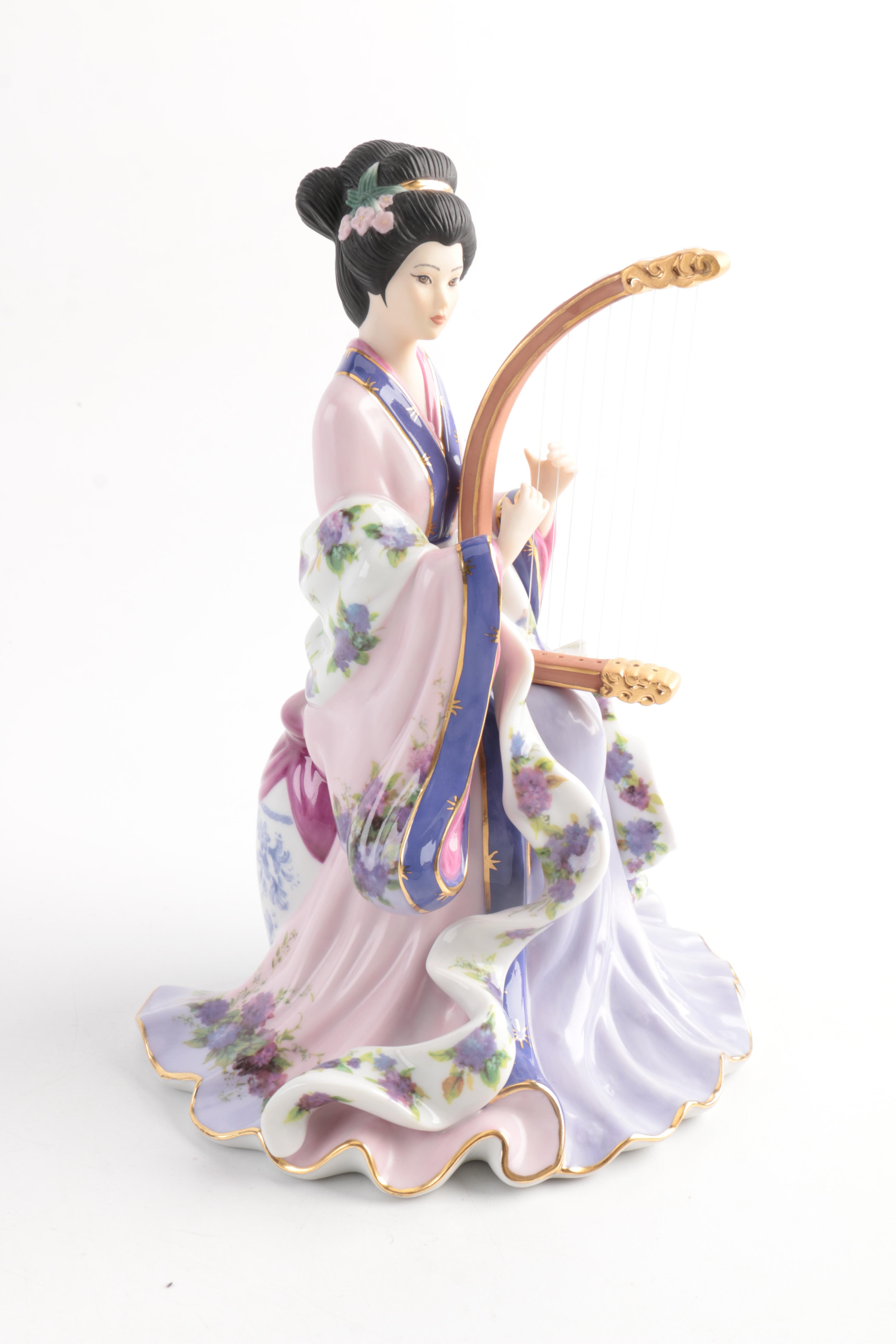 Three Lena Liu Porcelain Figurines by the Danbury Mint