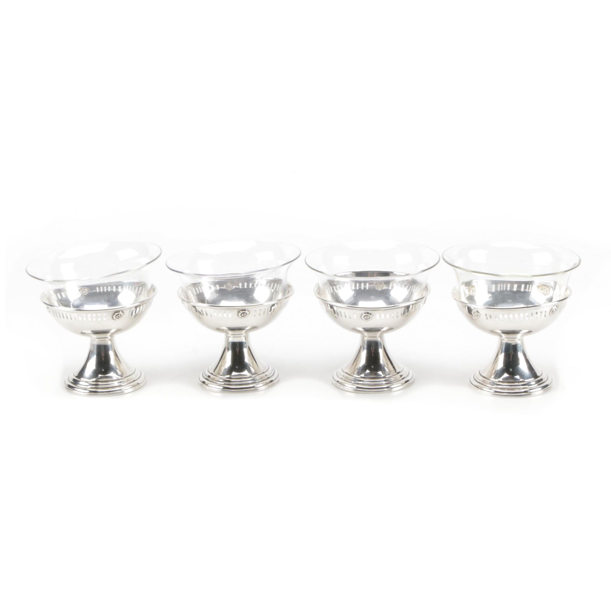 Set of Sterling Silver Dessert Cups