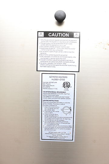 AZ Patio Heaters Quartz Glass Tube Patio Heater