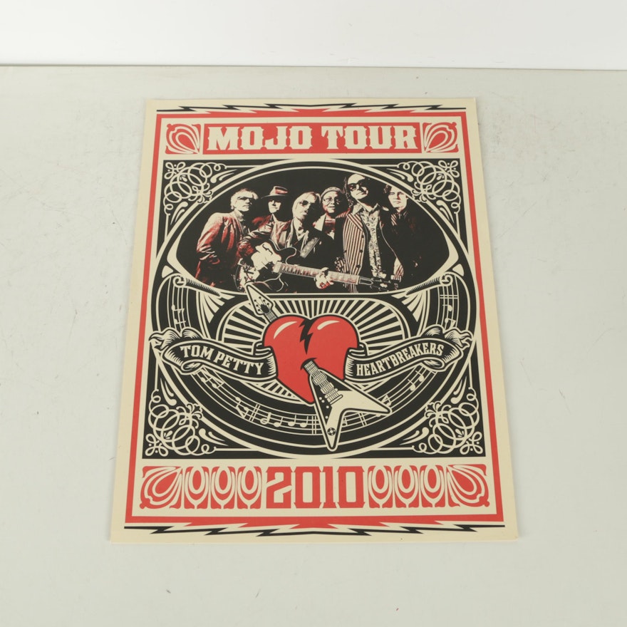 Tom Petty and the Heartbreakers 2010 Mojo Tour Poster