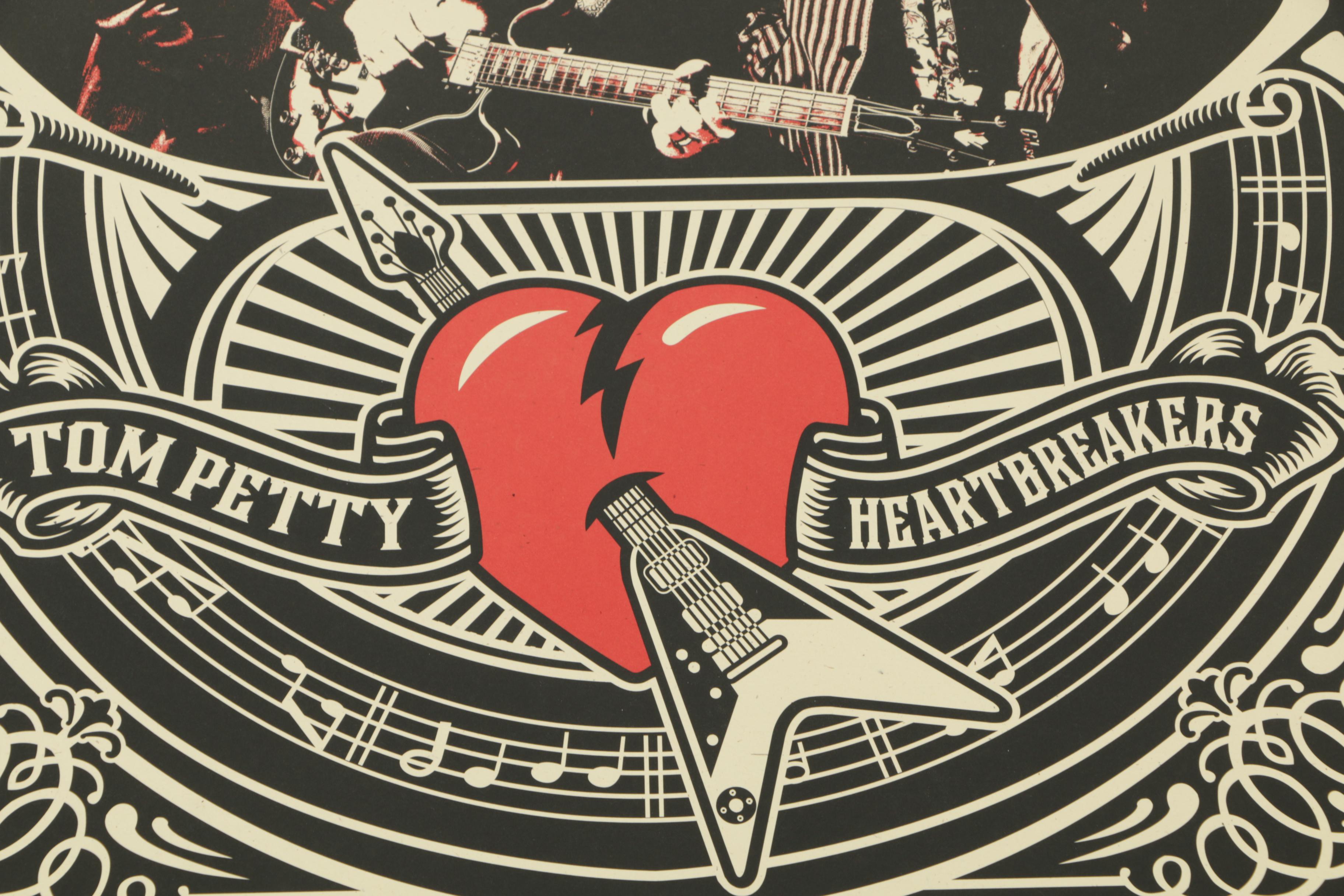 Tom Petty and the Heartbreakers 2010 Mojo Tour Poster