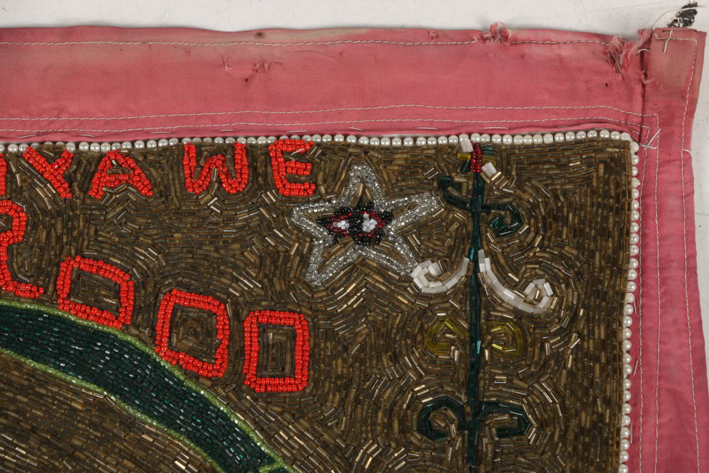 Evelyn Alcide Sequined Drapo Vodou Flag "Alovi Yawe 2000"