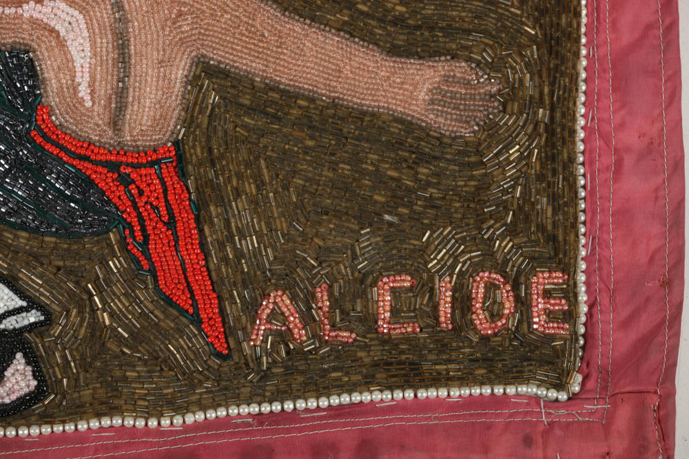Evelyn Alcide Sequined Drapo Vodou Flag "Alovi Yawe 2000"
