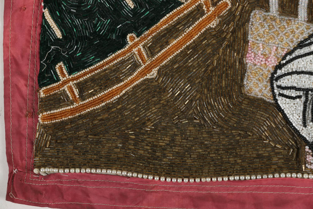 Evelyn Alcide Sequined Drapo Vodou Flag "Alovi Yawe 2000"