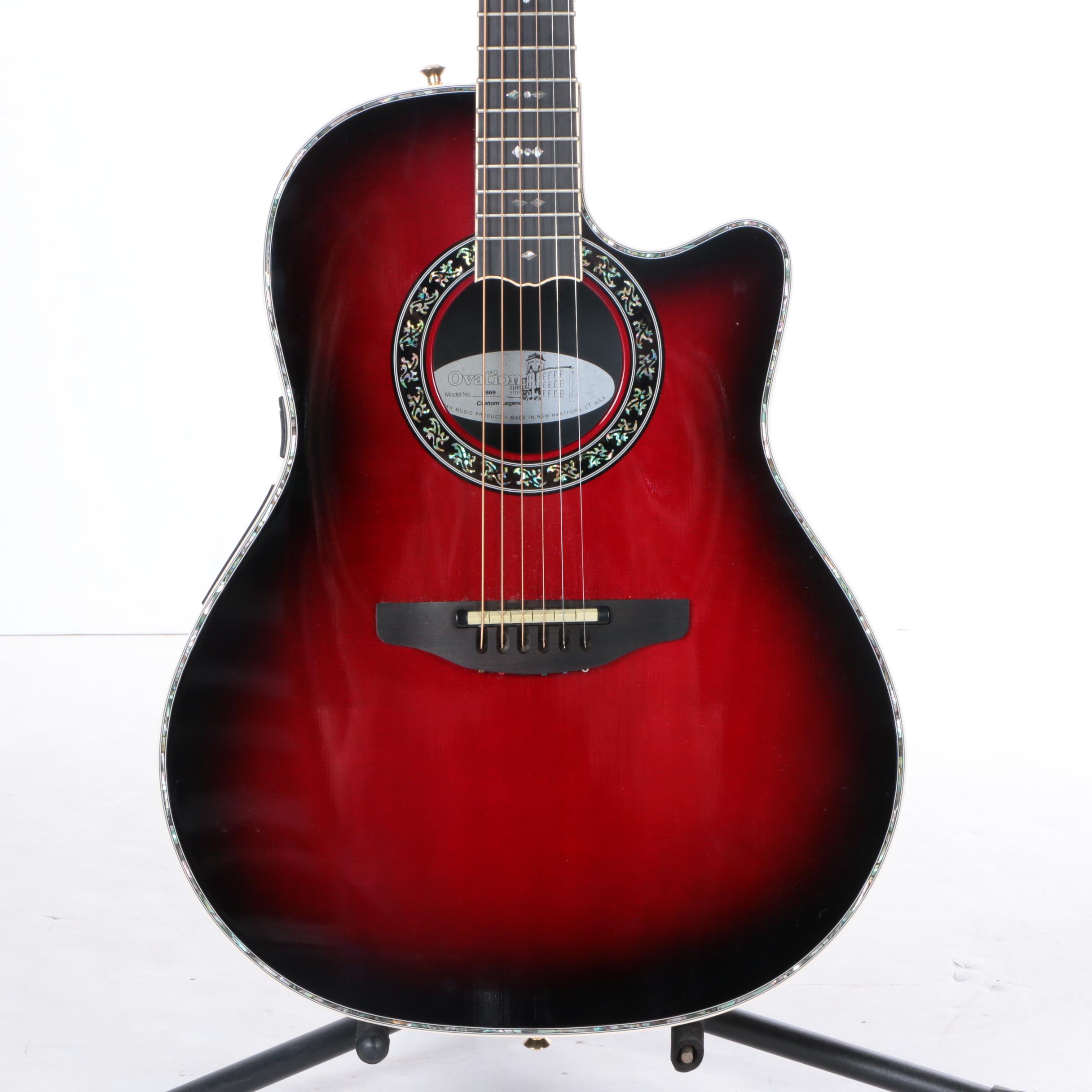 Ovation 1869 Custom Legend Acoustic-Electric Guitar with Original Case