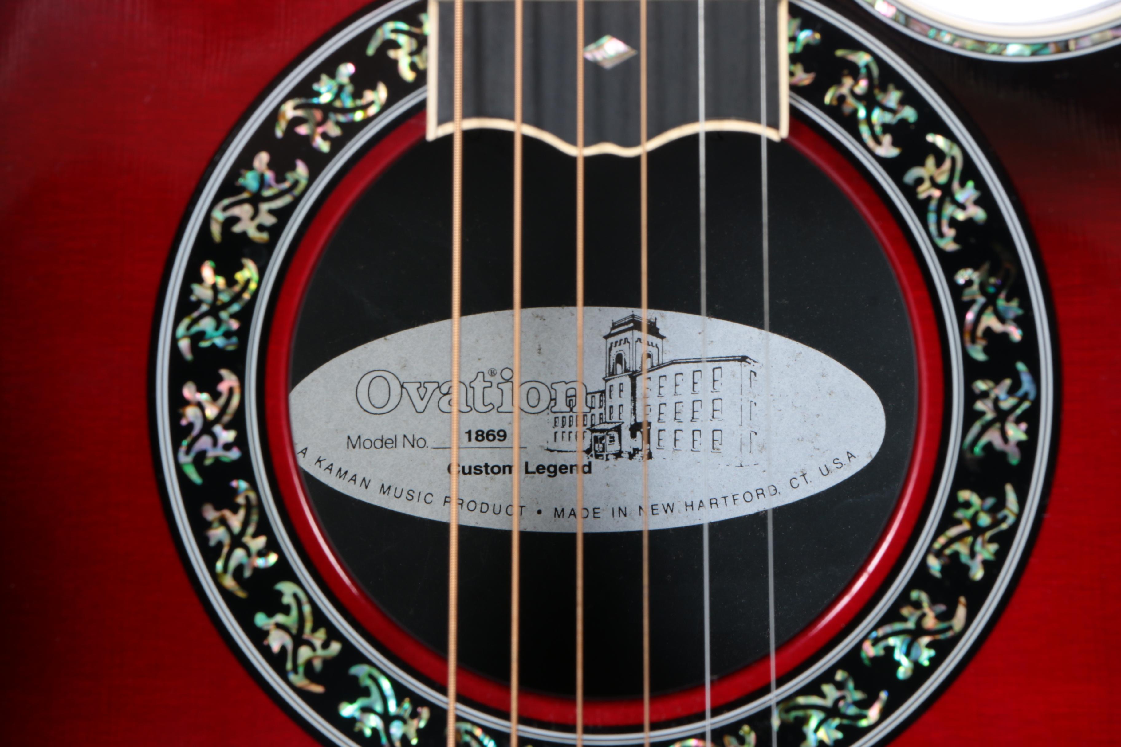 Ovation 1869 Custom Legend Acoustic-Electric Guitar with Original Case