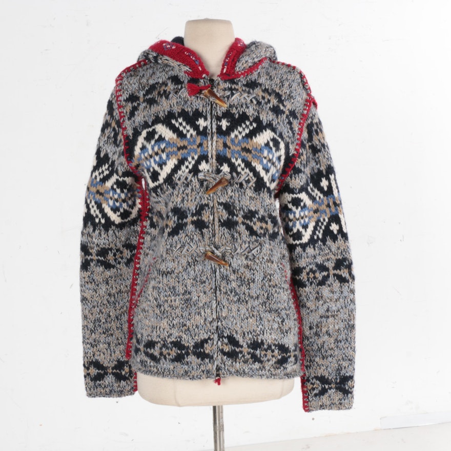 Parajumpers Hand Knit Hooded Sweater