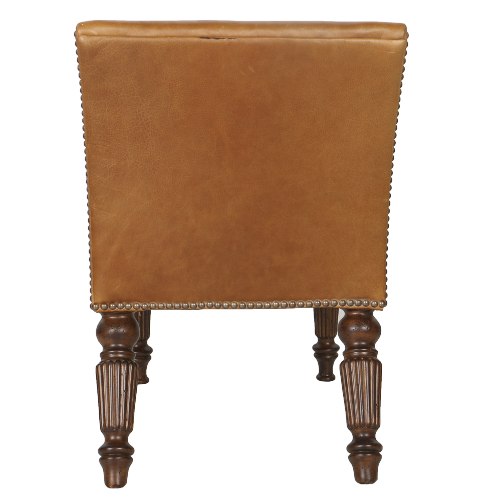 "Fireside" Leather Slipper Chairs by Ferguson Copeland, Ltd.